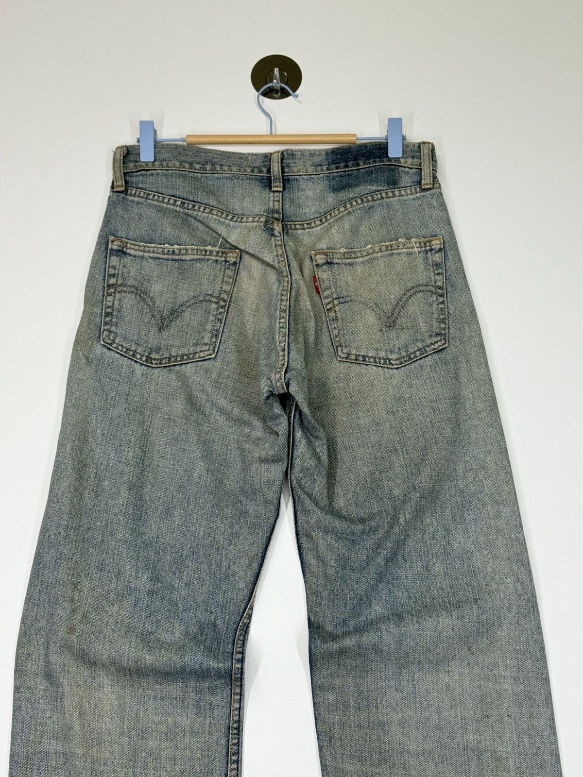 Le Grande Bleu (L.G.B.) × Levi's VINTAGE LEVIS 534 MUD WASH DISTRESSED JEANS Size US 30 / EU 46 - 8 Thumbnail