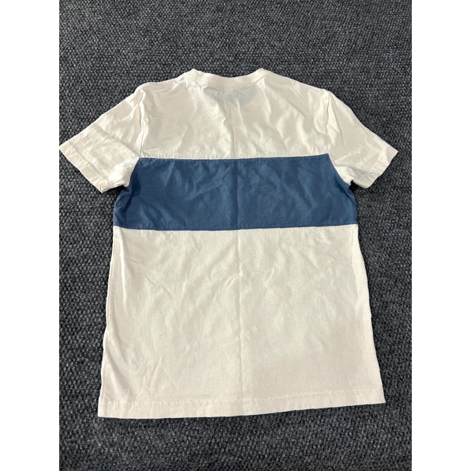 J.Crew J. Crew Oarsman Shirt Mens Small White Blue Colorblock Crewneck Tee Short Sleeve Size US S / EU 44-46 / 1 - 6 Thumbnail