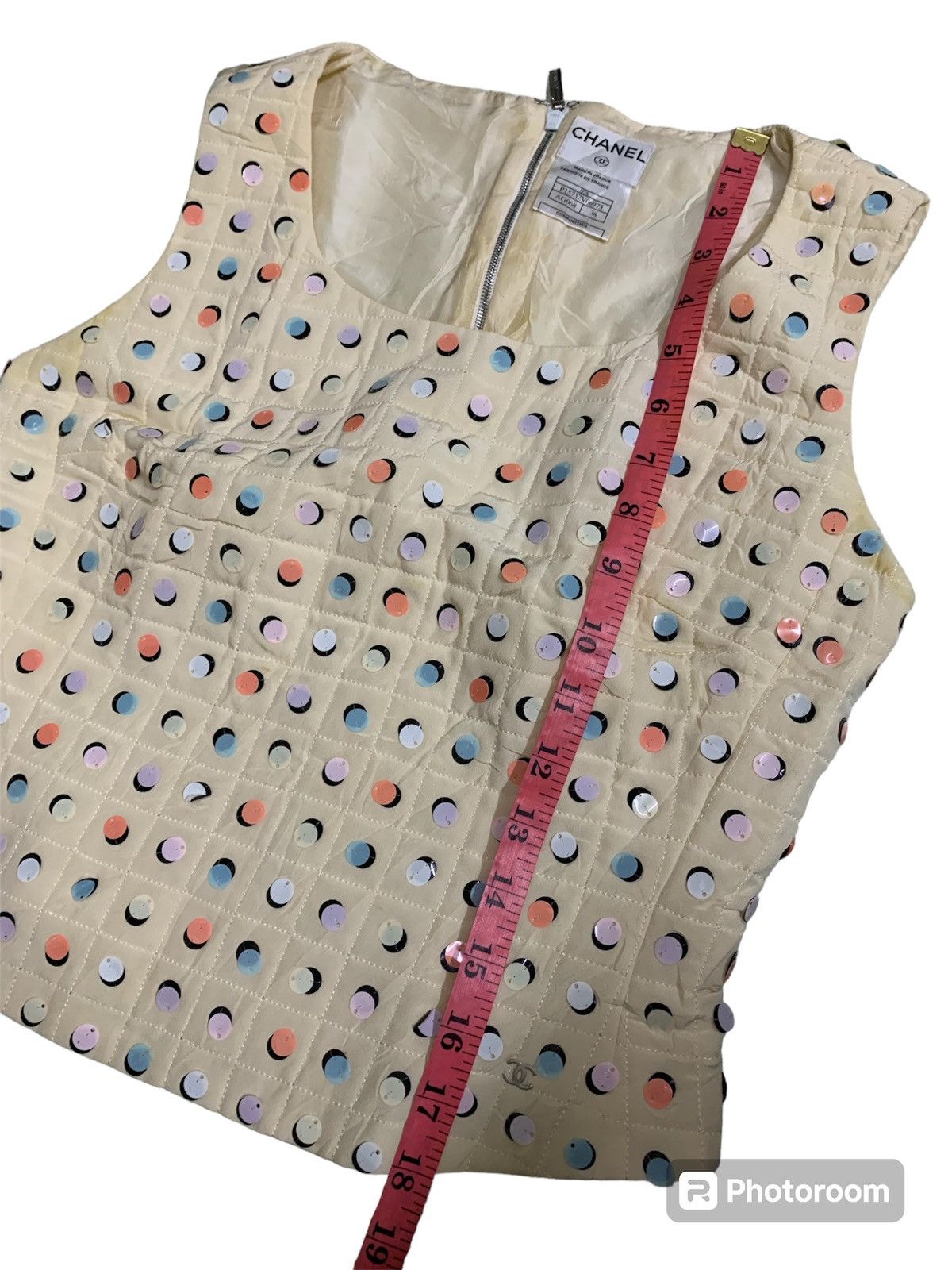 Chanel 💥Chanel Tank Top Zip Shirt Size XS / US 0-2 / IT 36-38 - 9 Thumbnail