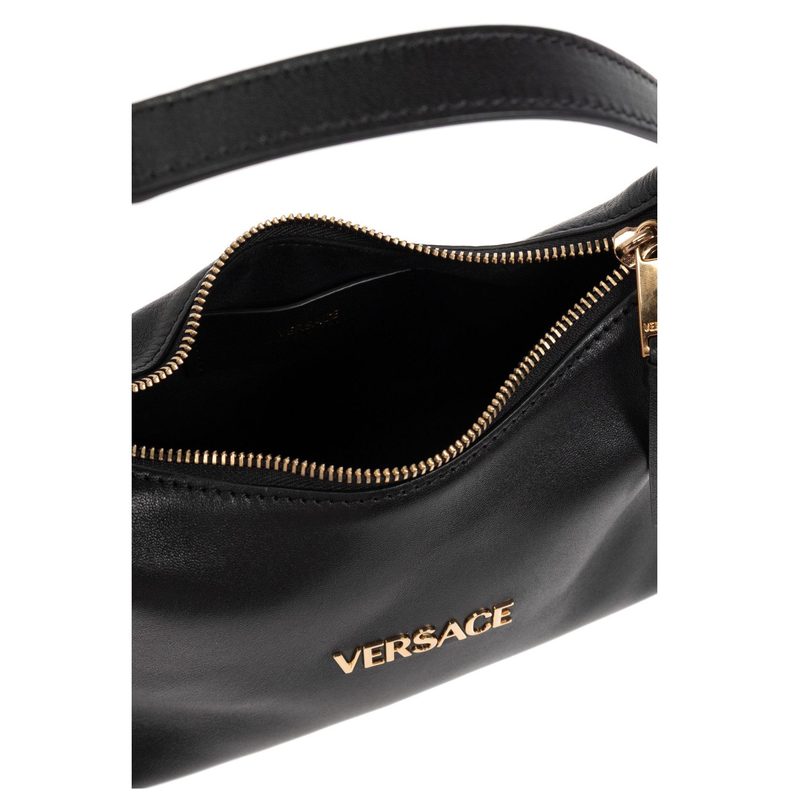 Versace VERSACE Black Leather Shoulder Bag New & Authentic Size ONE SIZE - 4 Thumbnail