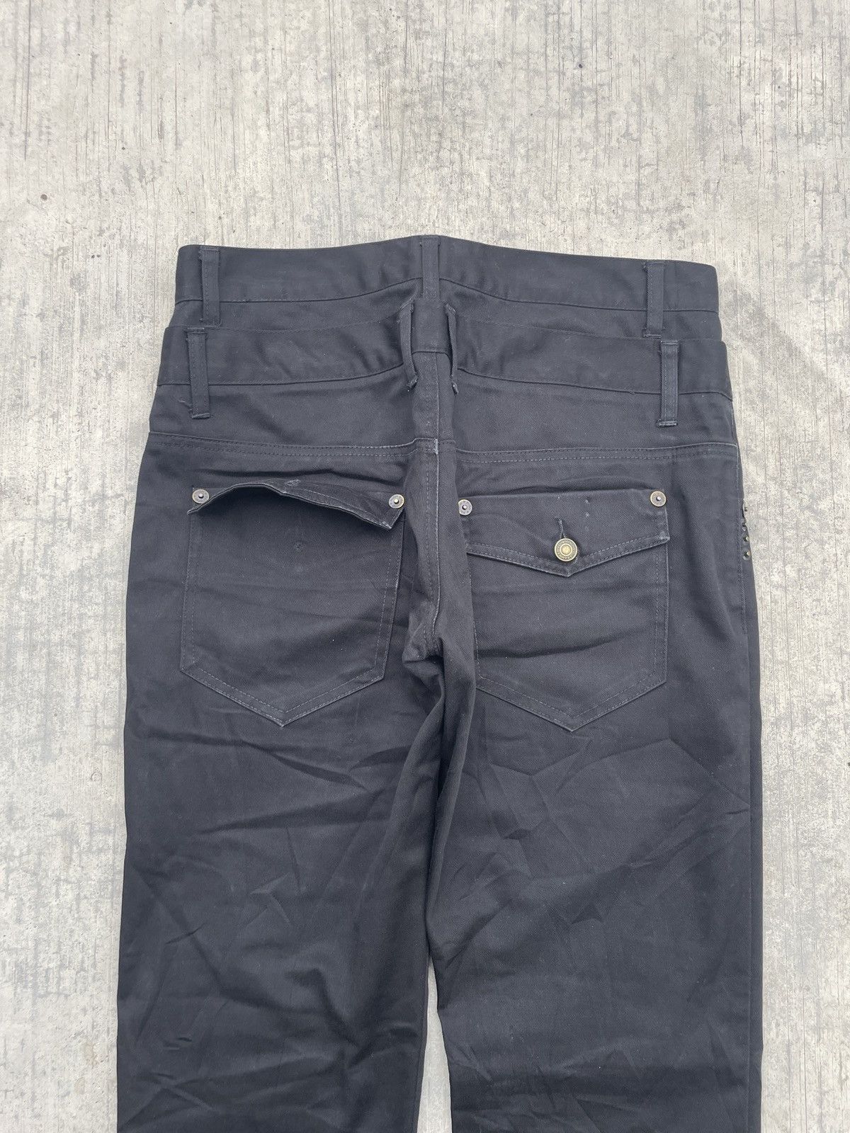 Japanese Brand 2000s JAPANESE BRAND NYLAUS DOUBLE WAIST BONDAGE SLIM Size US 32 / EU 48 - 7 Thumbnail