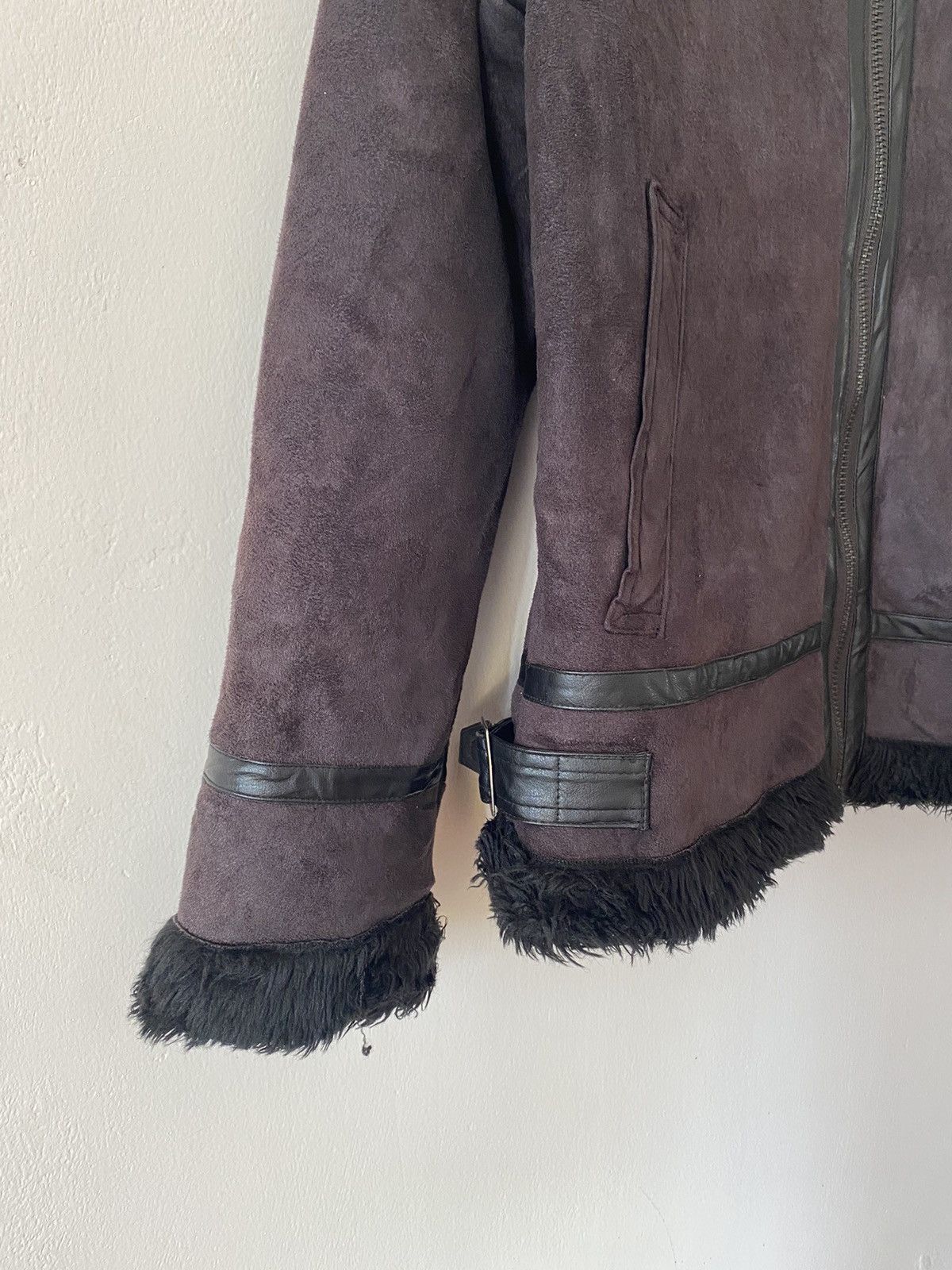 14th Addiction × If Six Was Nine × In The Attic Japanese Brand Roushatte Suede Sherpa Jacket Size US M / EU 48-50 / 2 - 4 Thumbnail