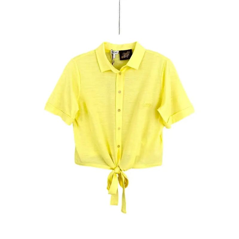 Loewe Loewe Yellow Wool Women's T-Shirt 0089 Size XS / US 0-2 / IT 36-38 - 1 Thumbnail