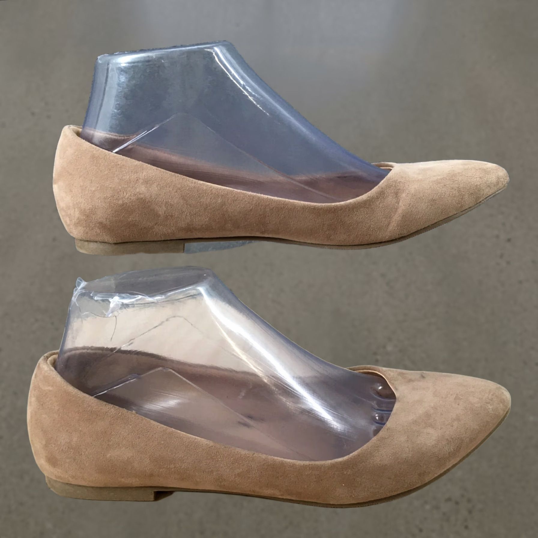 Forever 21 FOREVER 21 Ballet Flat Womens 7.5 Beige Pointed Toe Slip On Casual Comfort Suede Size US 8 / IT 38 - 1 Thumbnail