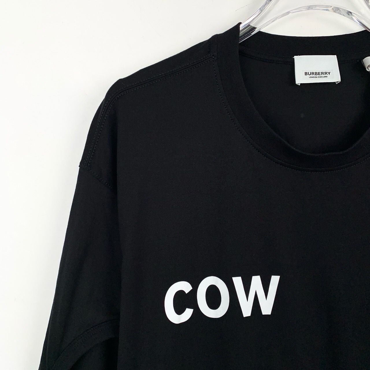 Burberry Burberry "Cow" Graphic Black Oversized T-Shirt W/ Photo Prin Size US M / EU 48-50 / 2 - 3 Thumbnail