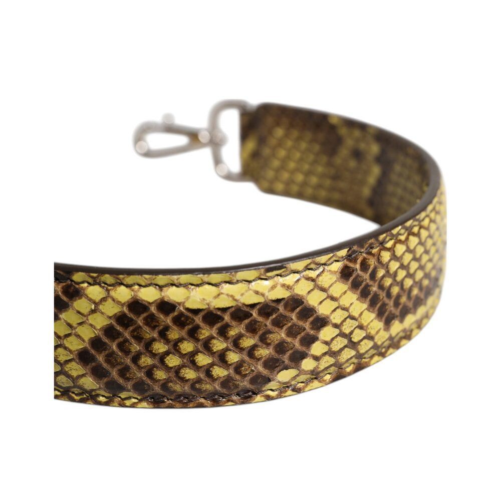 Dolce & Gabbana Dolce & Gabbana Yellow Exotic Leather Bag Shoulder Strap Size ONE SIZE - 4 Thumbnail