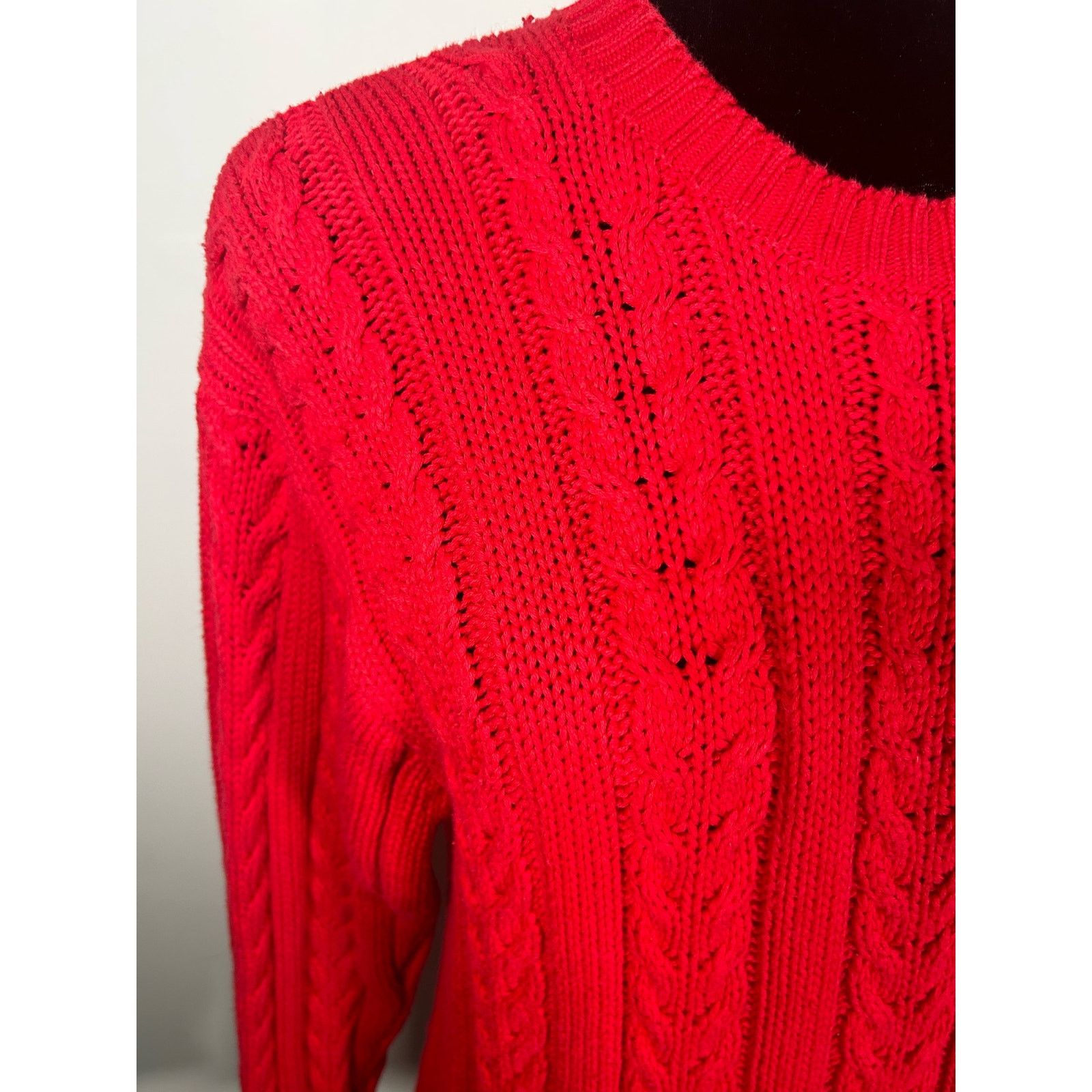 Other Vintage Charter Club 100% Wool Sweater Large Red Size S Size S / US 4 / IT 40 - 2 Thumbnail