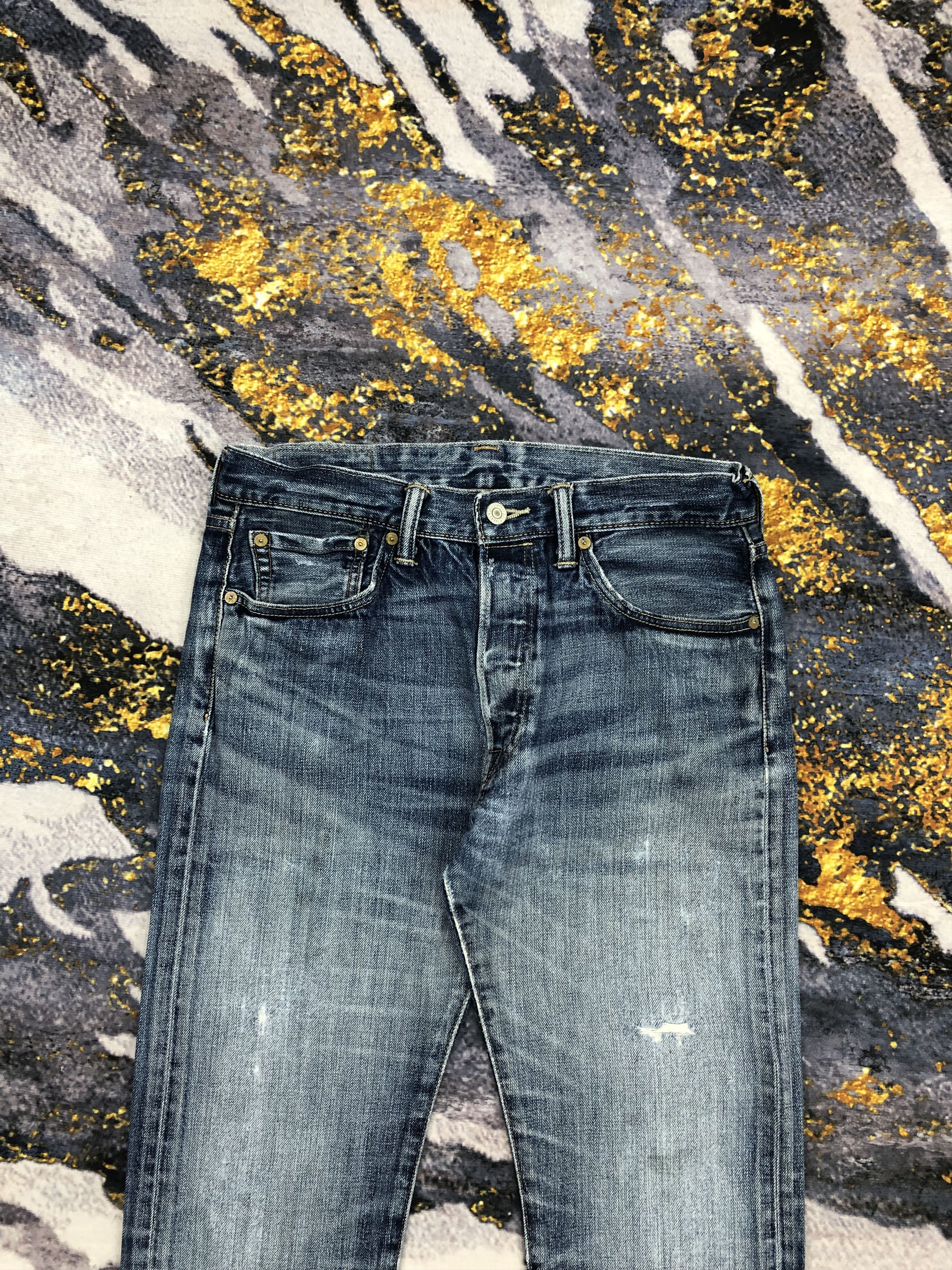 Levi's Vintage Levis 501 Faded Blue Jeans DPP0062 Size US 31 - 2 Thumbnail