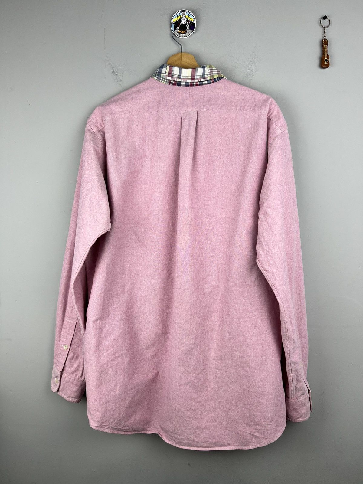 Polo Ralph Lauren × Ralph Lauren × Vintage Polo Ralph Lauren Longsleeve Pink Shirt Size US L / EU 52-54 / 3 - 2 Thumbnail