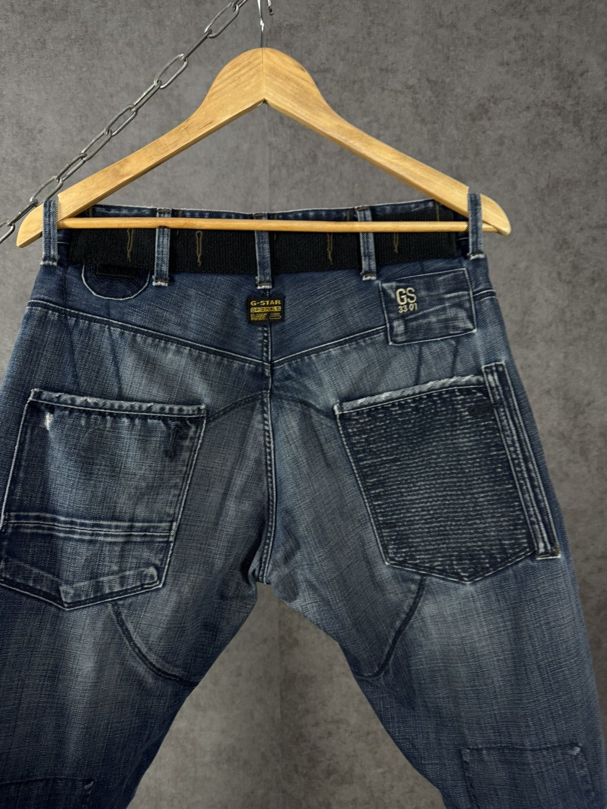 G-Star G Star Raw vintage designer biker jeans Size US 34 / EU 50 - 7 Thumbnail