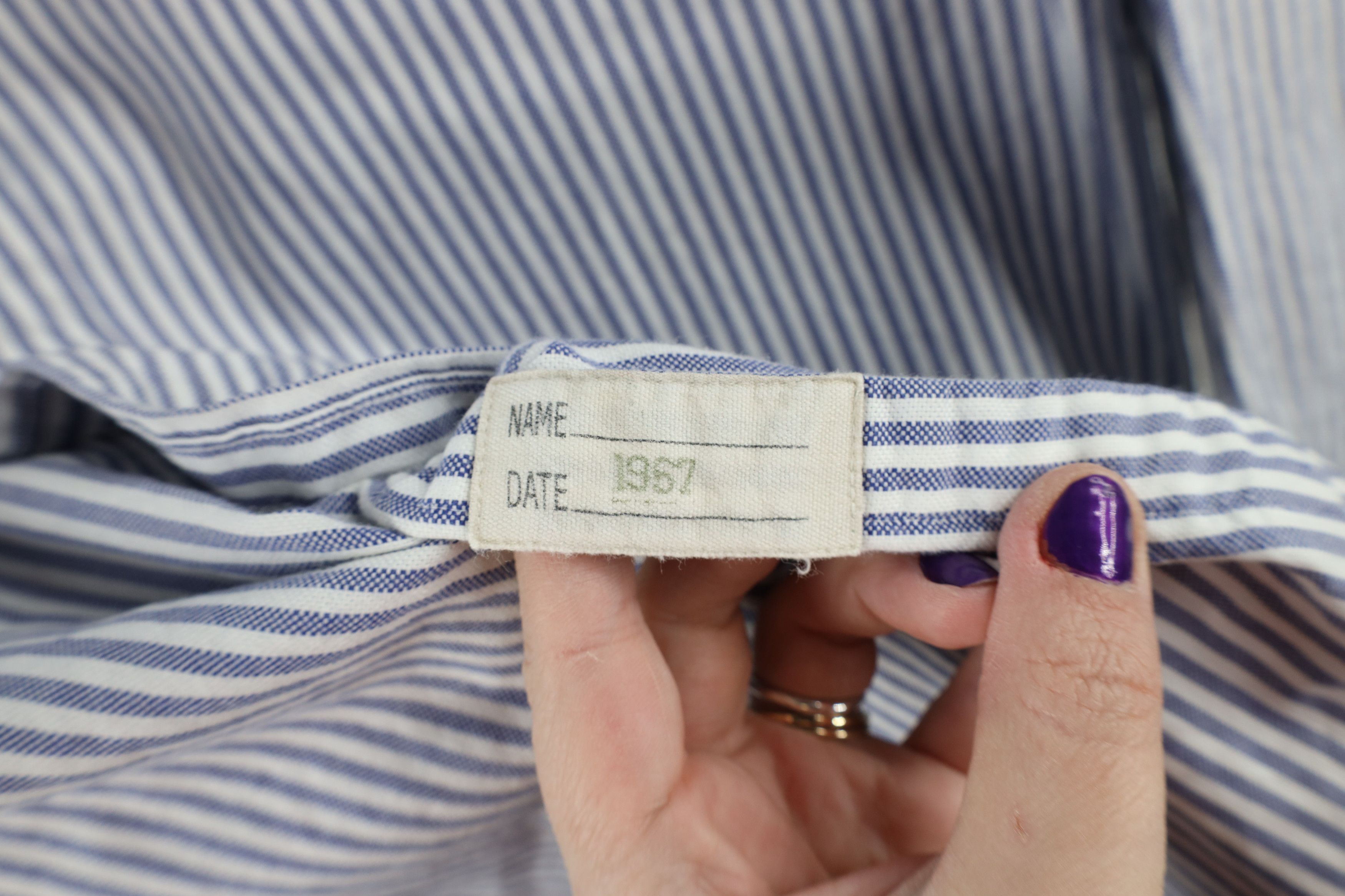 Ralph Lauren × Vintage Vintage 90s Ralph Lauren Striped Athletic Club Button Shirt Size US L / EU 52-54 / 3 - 5 Thumbnail