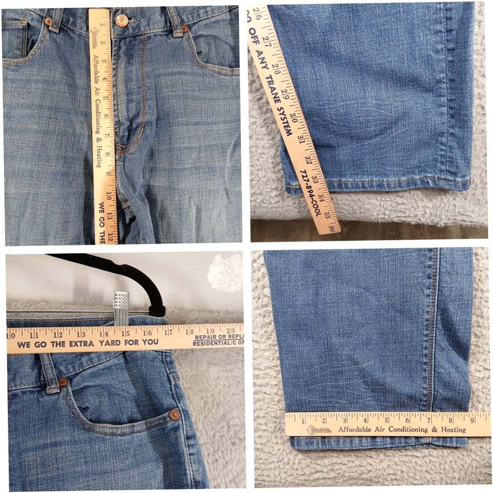 Vintage Chip & Pepper Jeans Mens W34 L34 Straight Leg Medium Wash Distressed Faded Size US 34 / EU 50 - 6 Thumbnail