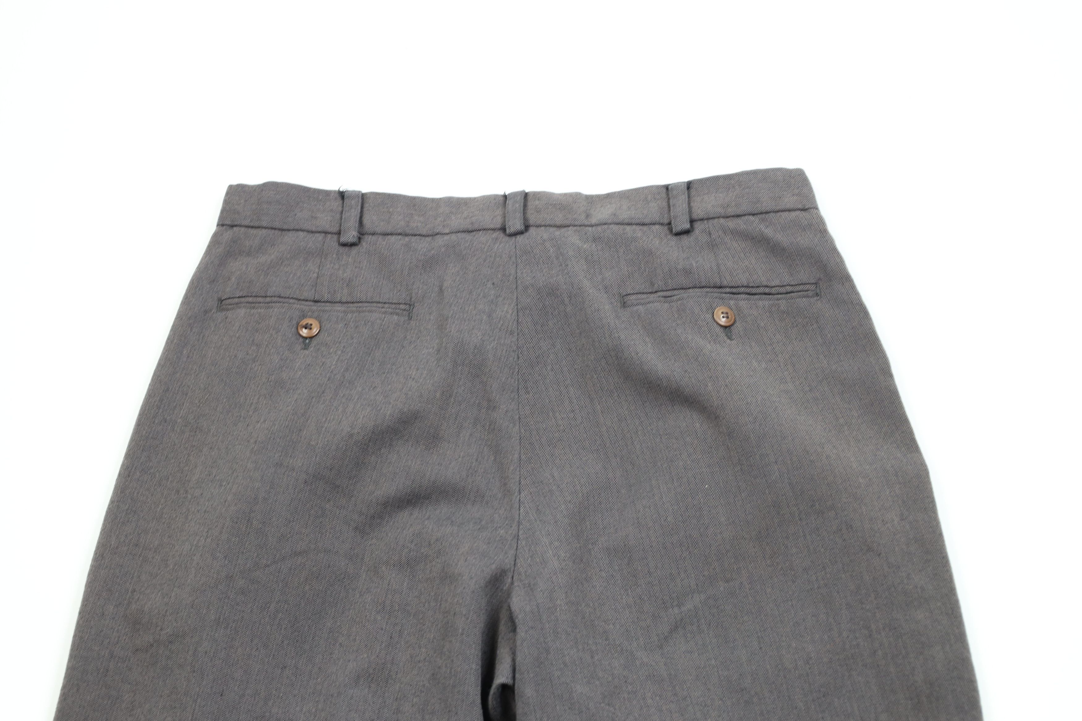 Vintage Vintage 90s Streetwear Wide Leg Chino Pants Herringbone Size US 34 / EU 50 - 12 Thumbnail
