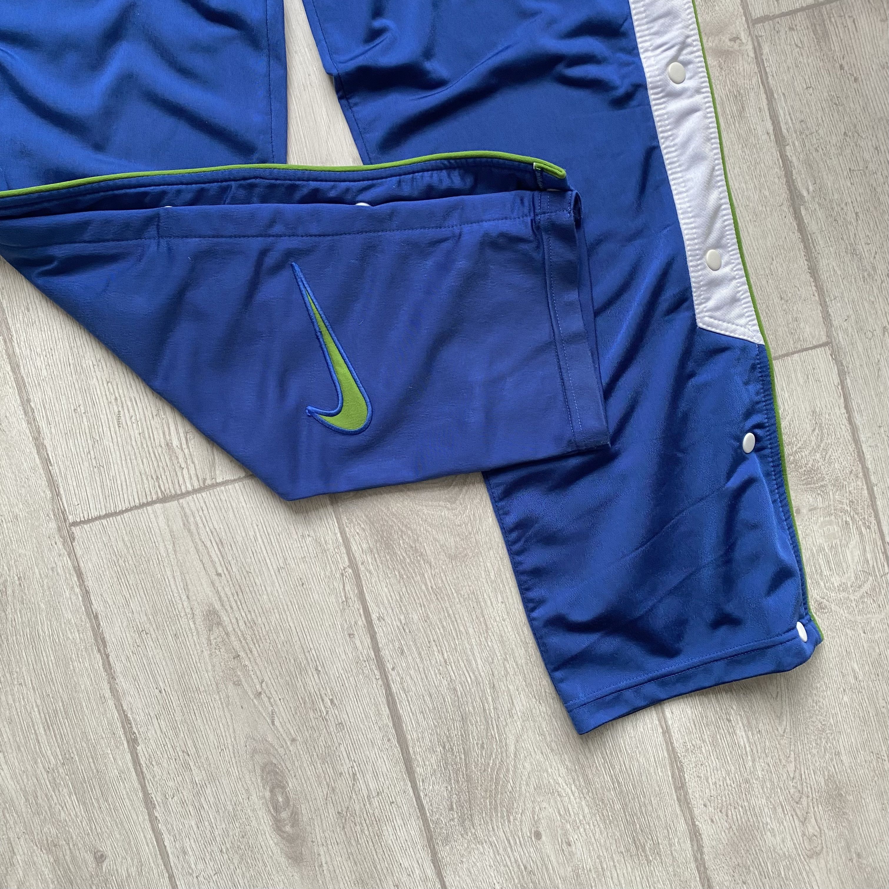 Nike 🟢Vintage Nike 90s Track pants Big Swoosh Y2k Size US 30 / EU 46 - 2 Thumbnail