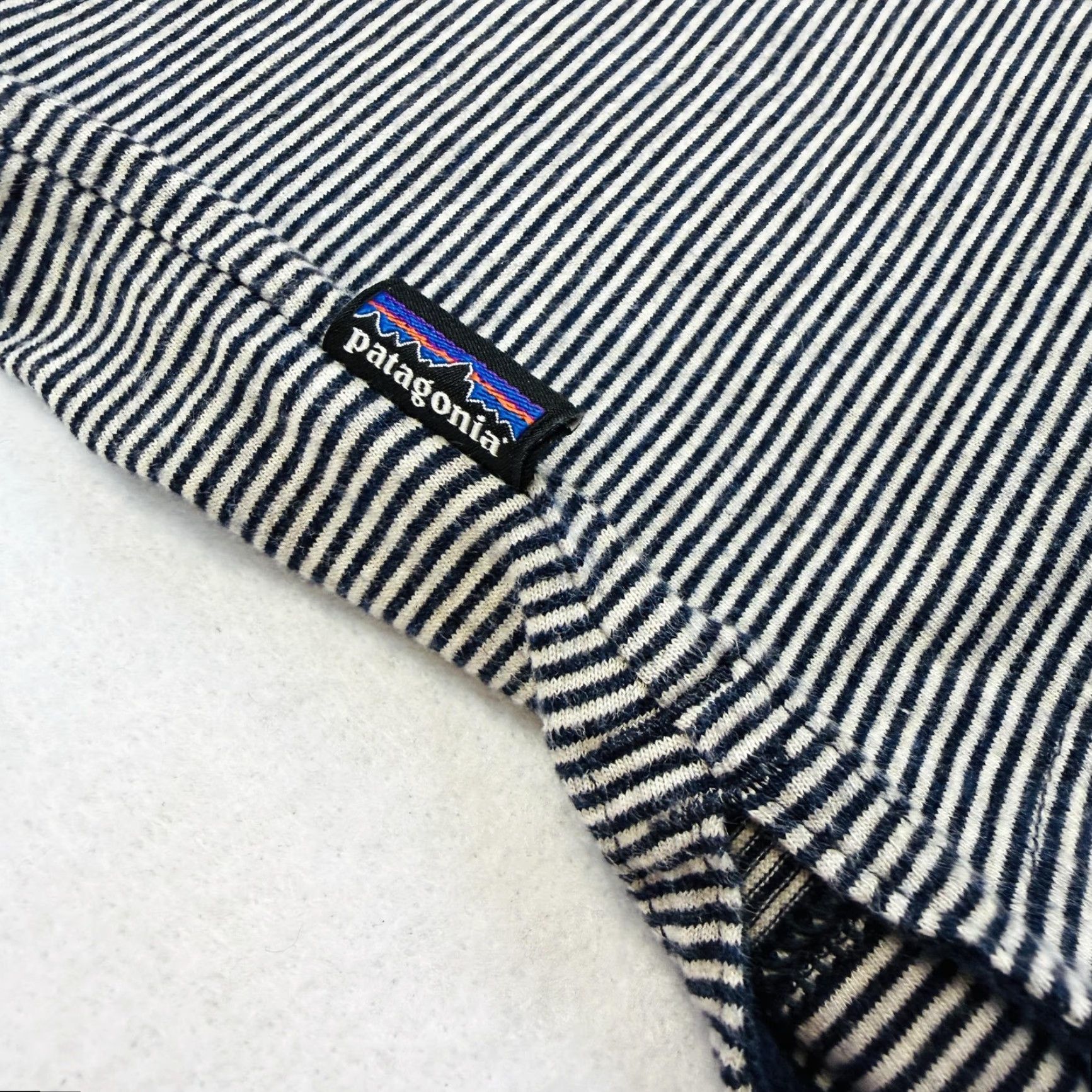 Patagonia Patagonia Polo Shirt Mens 2XL Blue Striped Organic Cotton Pocket Casual Size US XXL / EU 58 / 5 - 6 Thumbnail