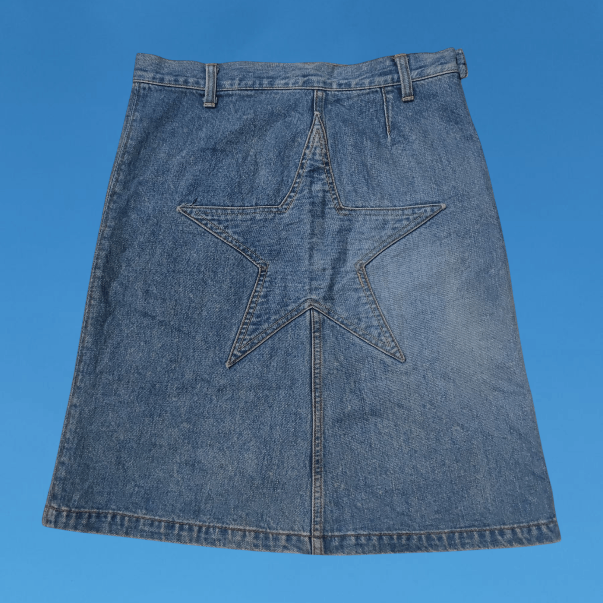 Hysteric Glamour 2000s Hysteric Glamour Nice Design Denim Skirt Size 28" / US 6 / IT 42 - 2 Thumbnail