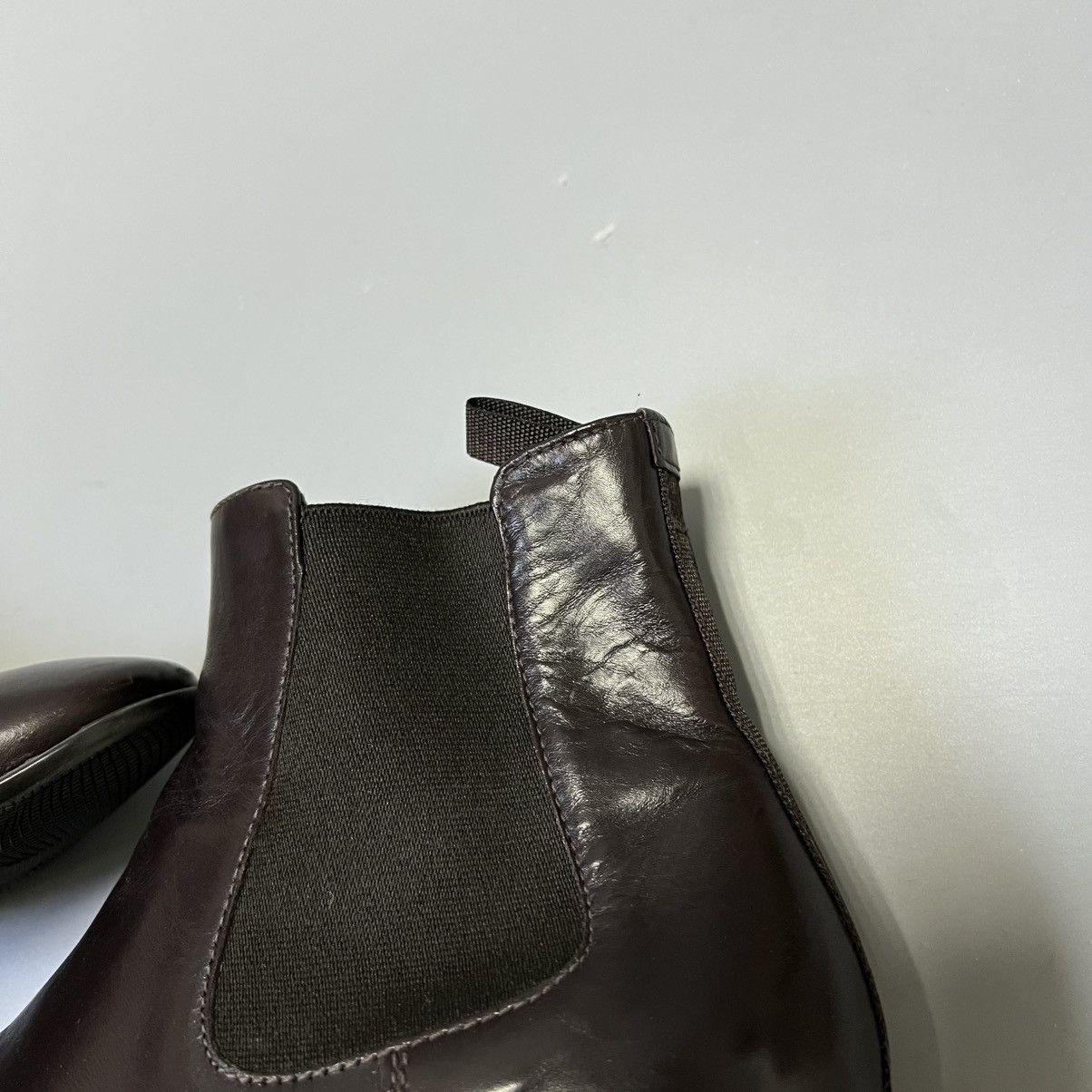 Prada Vintage Prada Sport Leather Chelsea Boots Brown Slip men’s Size US 7 / EU 40 - 9 Thumbnail