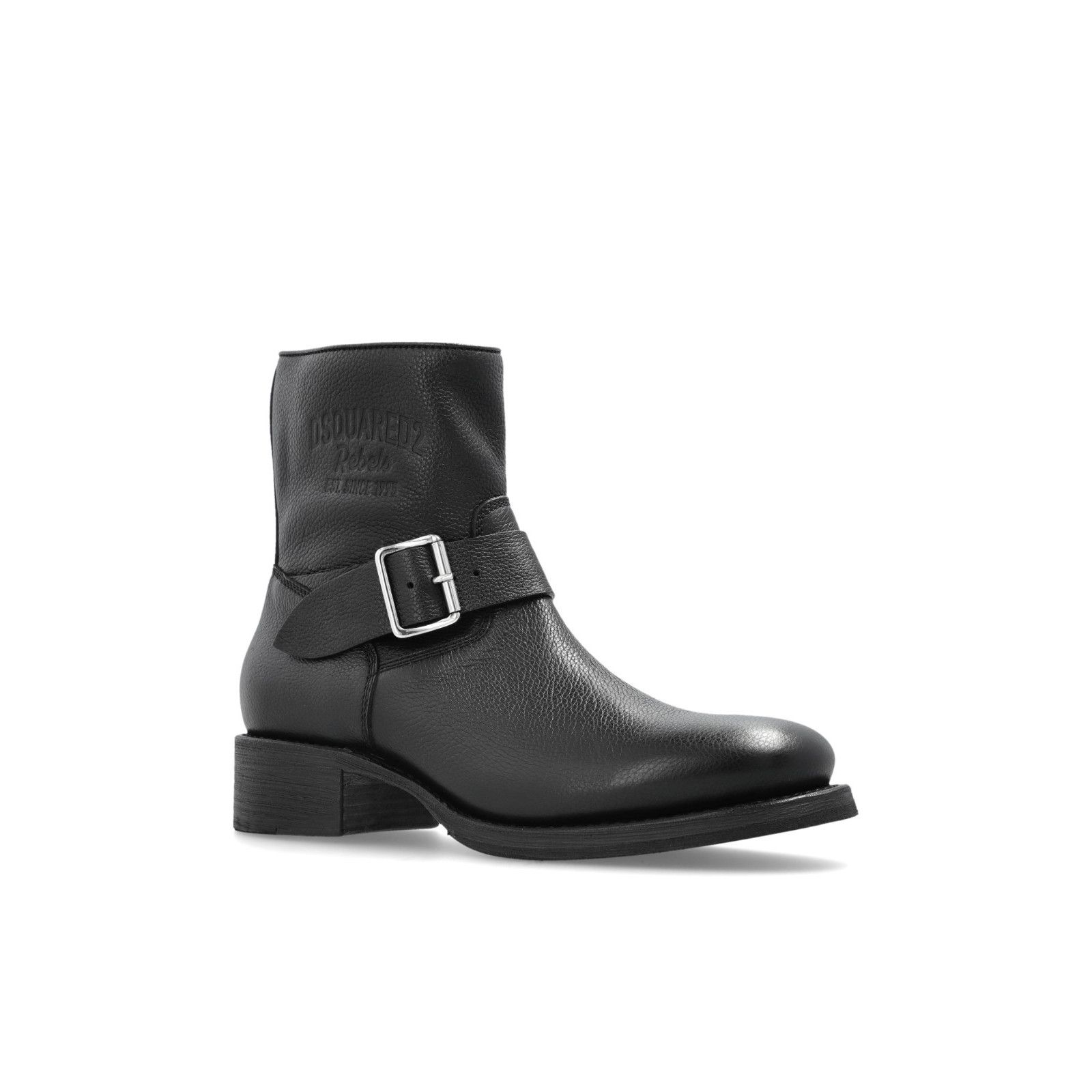 Dsquared2 DSQUARED2 Harley Black Leather Ankle Boots New And Authentic Size US 8 / EU 41 - 2 Thumbnail