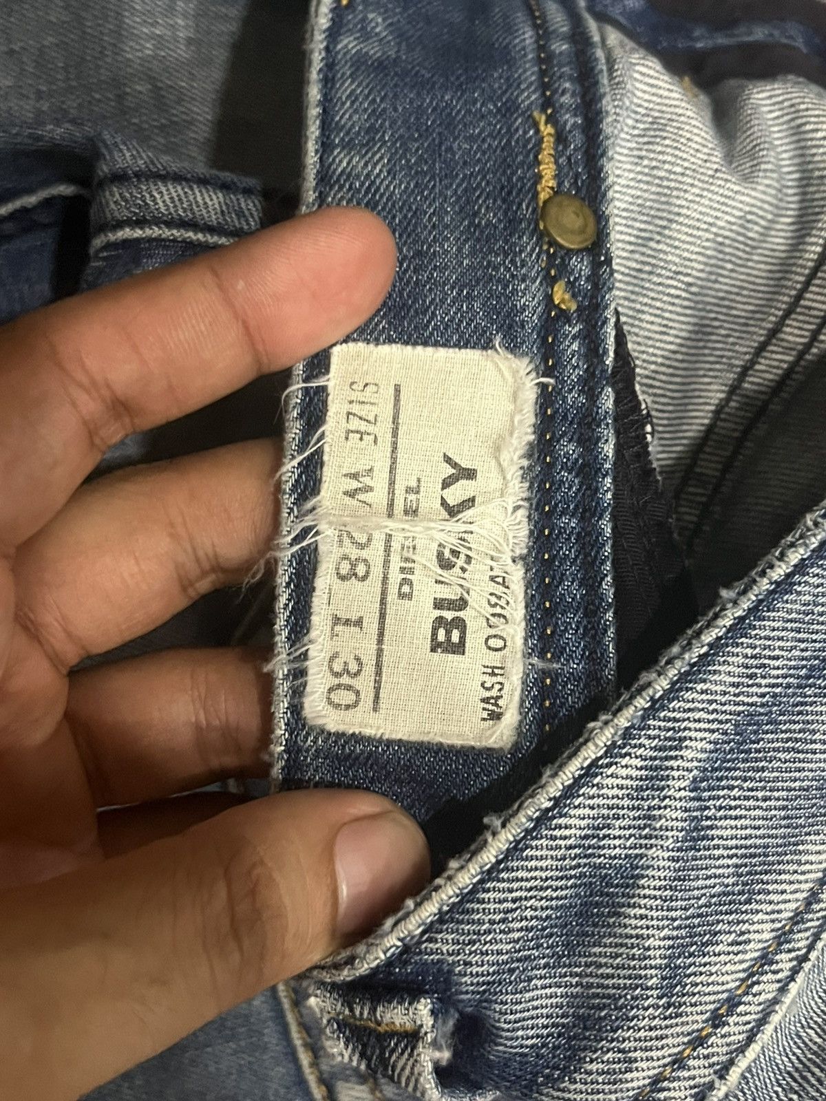 Diesel ⚡️Loose Leg⚡️Vintage Diesel Busky Buttonfly Distressed Jeans Size US 28 / EU 44 - 19 Thumbnail