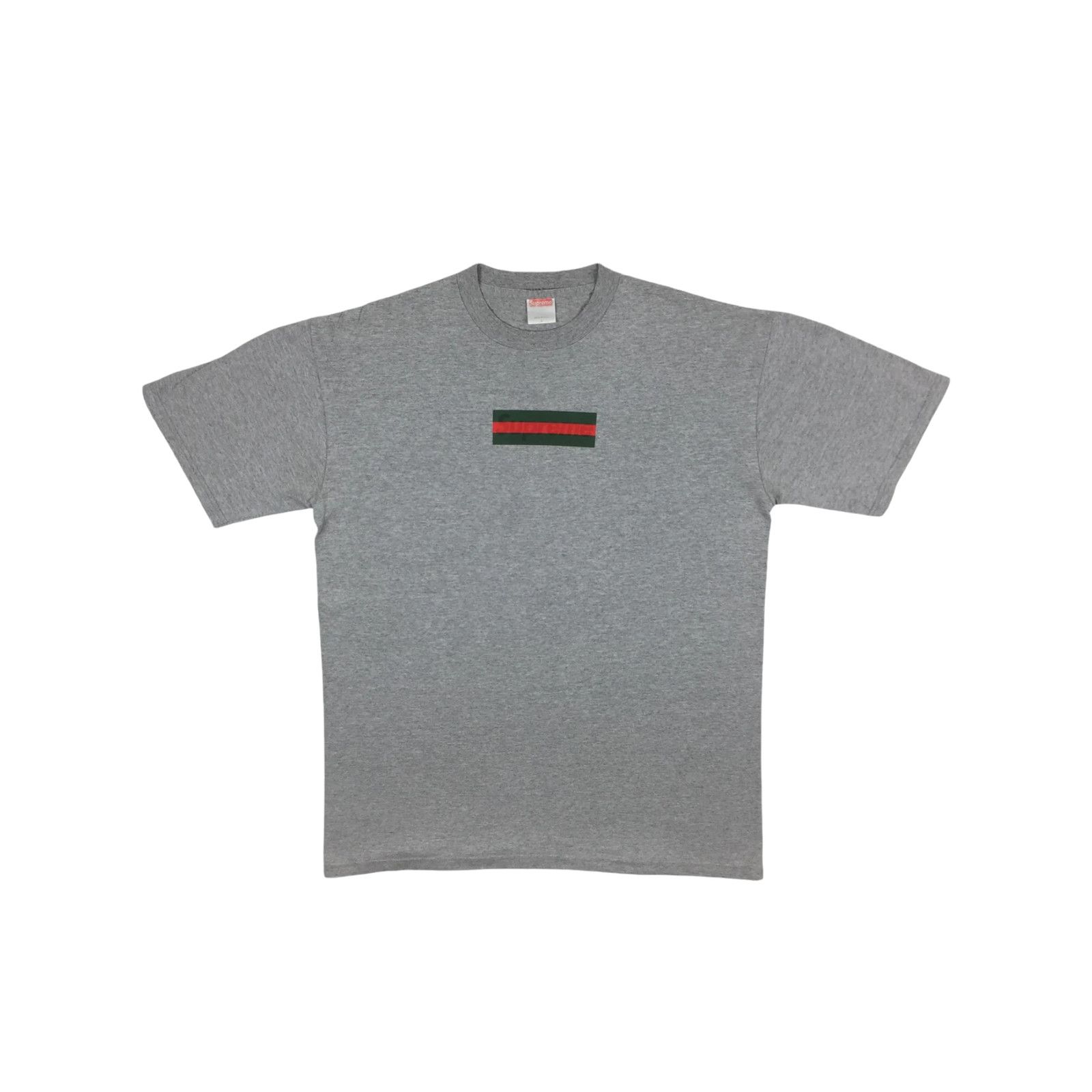 Supreme 2000 Supreme Gucci Grey Box Logo Tee Size US L / EU 52-54 / 3 - 2 Thumbnail