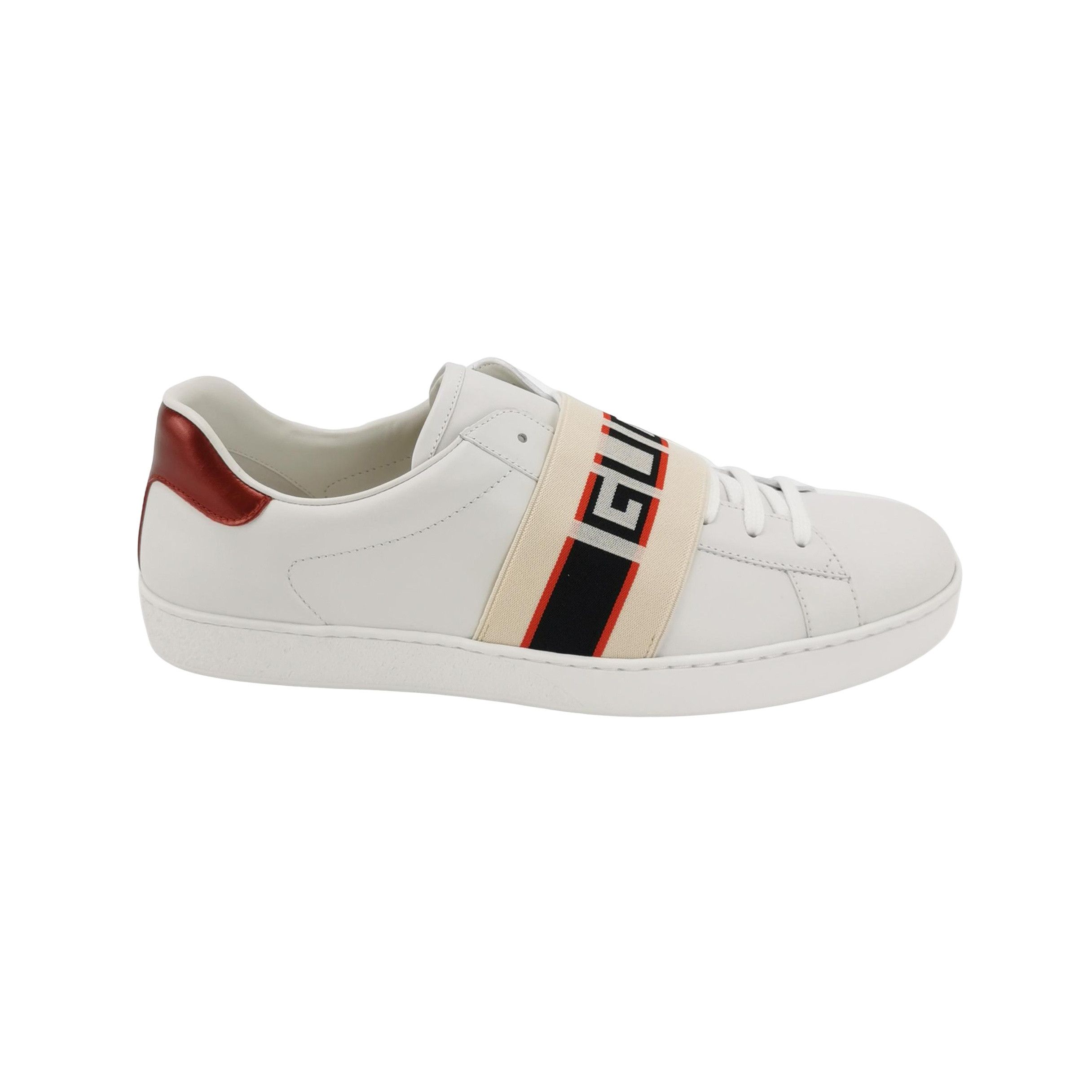 Gucci Gucci Ace Logo Strap Sneakers Size 44 Size US 11 / EU 44 - 1 Thumbnail