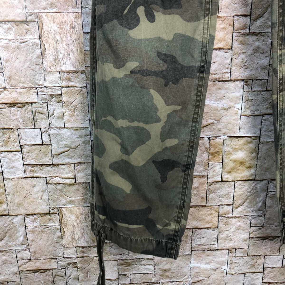 Japanese Brand As Know Is De Base Camo Green Cargo Multipocket Pants #A595 Size 28" / US 6 / IT 42 - 12 Thumbnail