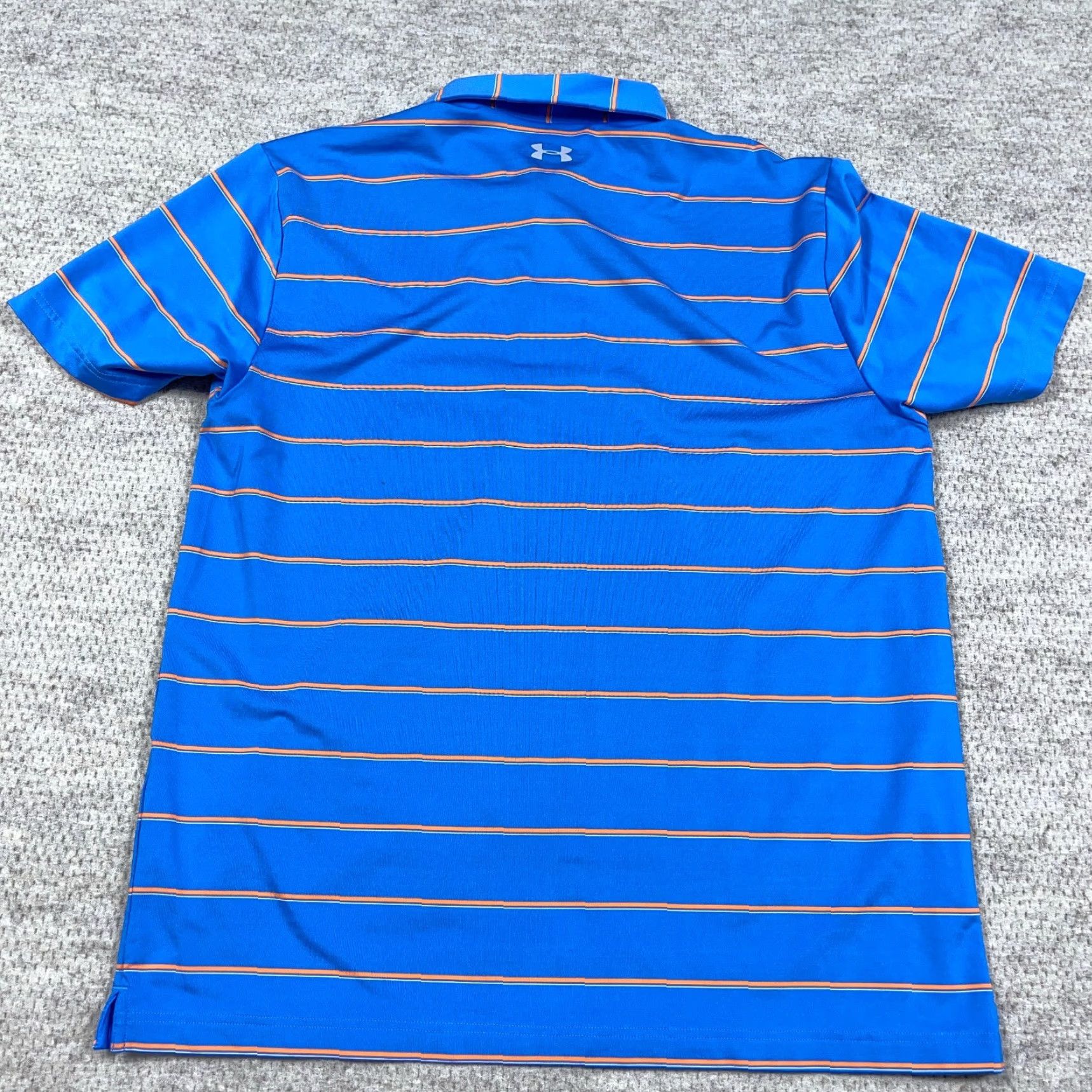 Under Armour Under Armour Polo Shirt Men XL Blue Striped Heat Gear Size US XL / EU 56 / 4 - 6 Thumbnail
