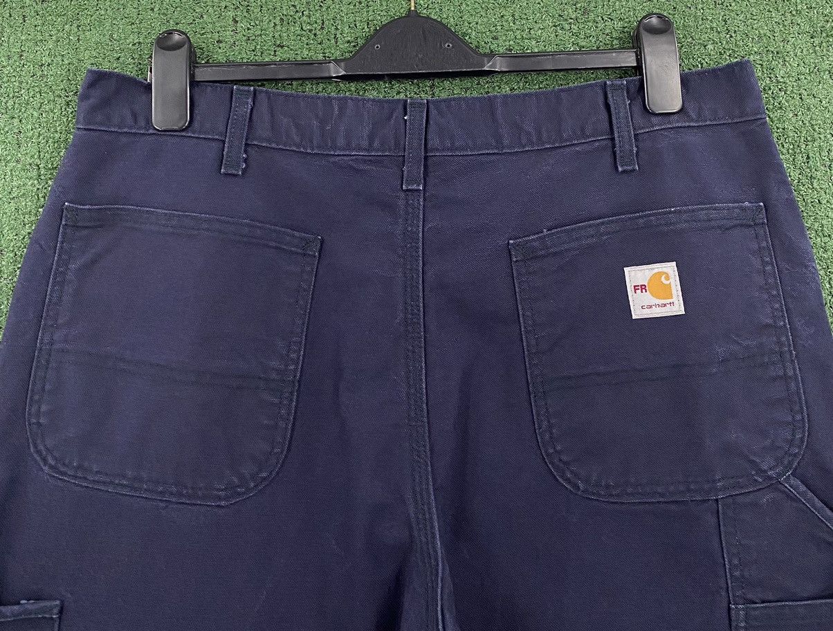 Carhartt Carhartt FR CAT 2 Navy Blue Original Canvas Workwear Pants Size US 35 - 2 Thumbnail