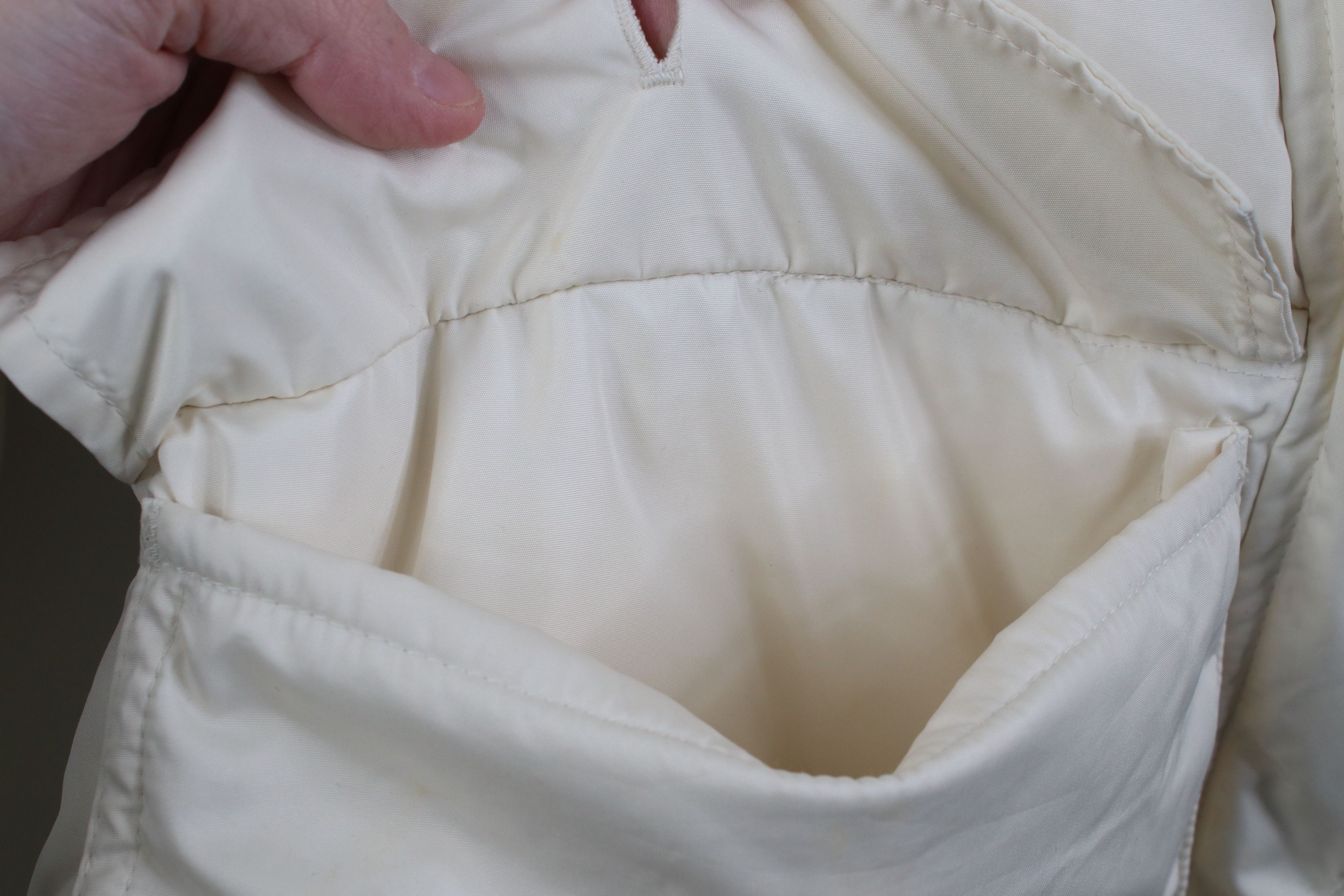 Polo Ralph Lauren Vintage Y2K Ralph Lauren Full Zip Puffer Jacket Cream Size S / US 4 / IT 40 - 9 Thumbnail