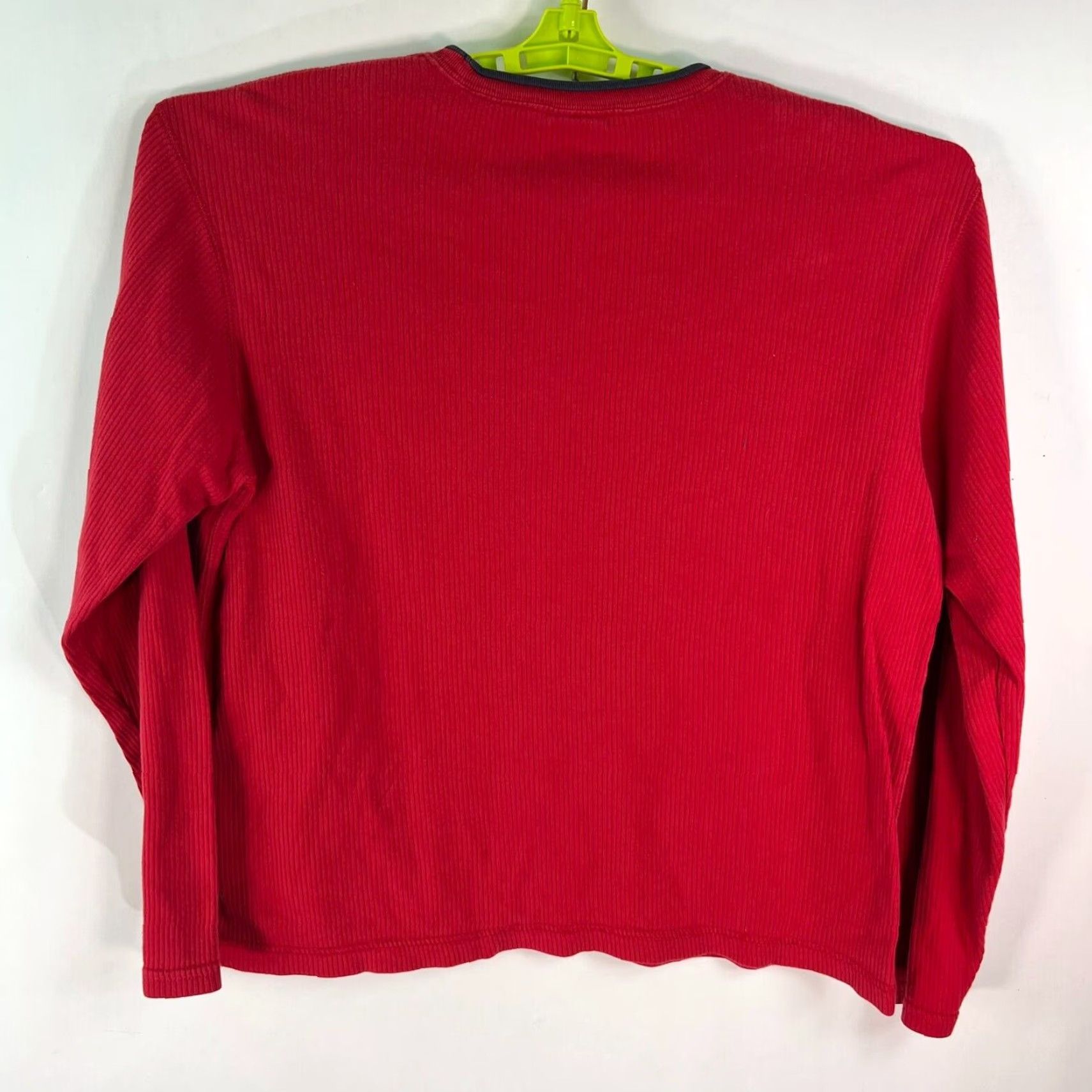 Tommy Hilfiger VINTAGE Tommy Hilfiger Shirt Mens Red Knit Pullover Sweater Long Sleeve Size L Size US L / EU 52-54 / 3 - 4 Thumbnail