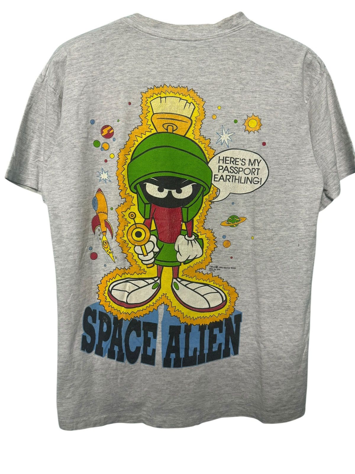 💥 VINTAGE 1993 MARVIN THE MARTIAN SPACE ALIEN TSHIRT
