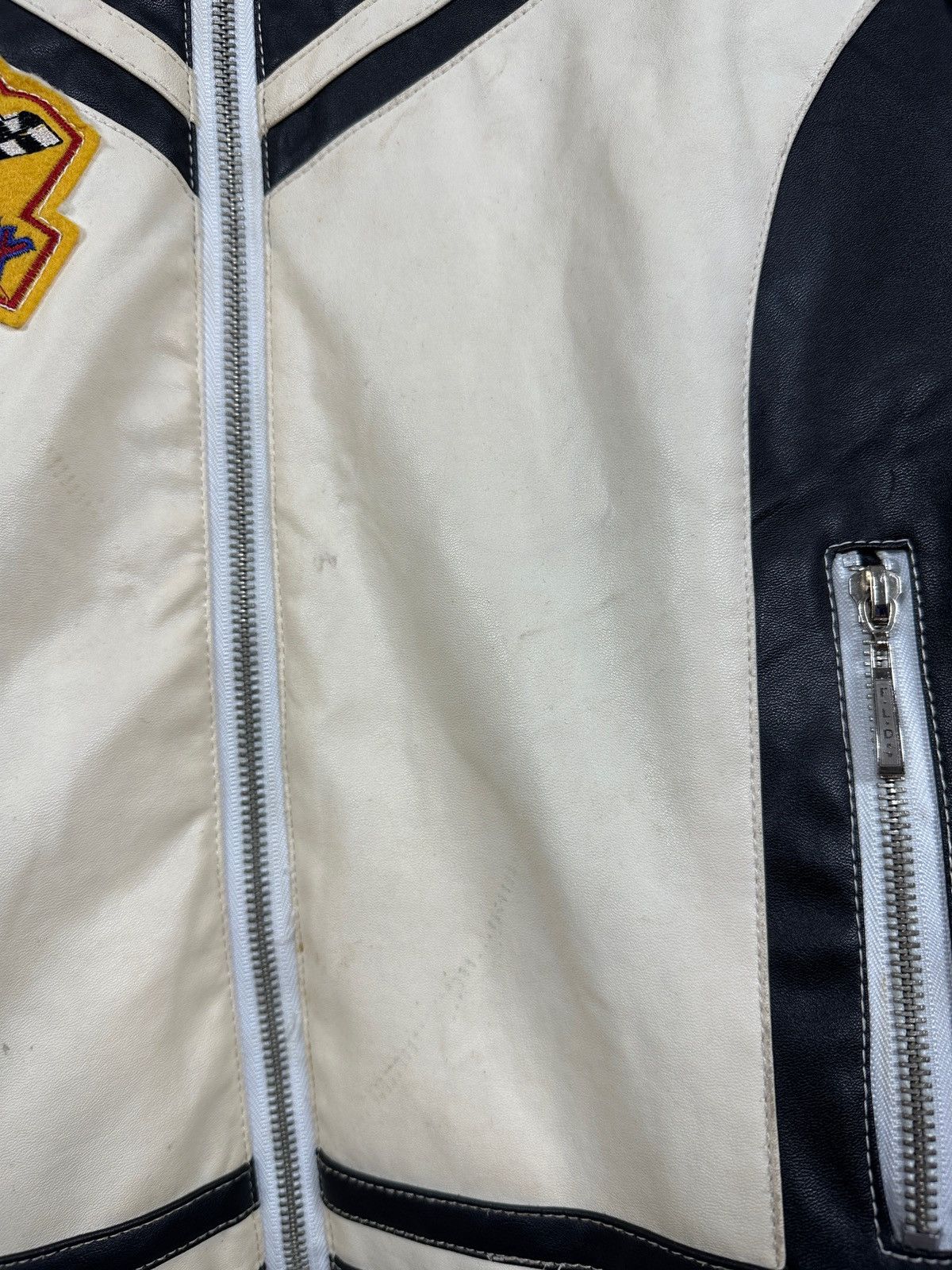 Vintage Vintage Wonder Team Grand Prix Y2K Racing Leather Jacket Size L / US 10 / IT 46 - 21 Thumbnail