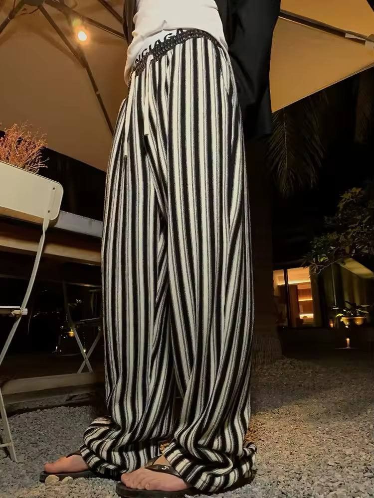 Japanese Brand × Vintage Comfortable casual pants with stripes Size US 34 / EU 50 - 3 Thumbnail