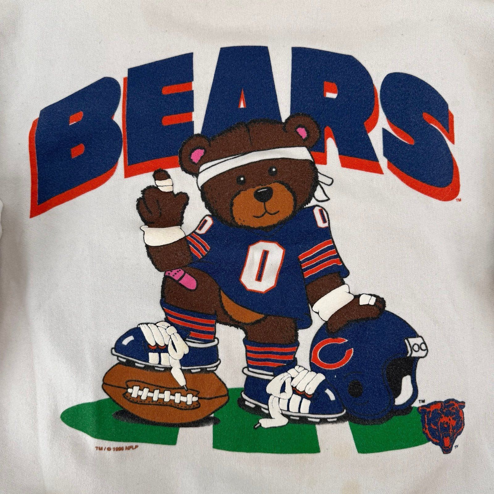 NHL *Rare* Vintage 1980s Chicago Bears Sweatshirt L NFL Teddy B Size US L / EU 52-54 / 3 - 2 Thumbnail