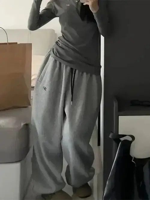 Goods × Japanese Brand Bag Fleece baggy Women's Sweatpant Size 28" / US 6 / IT 42 - 2 Thumbnail