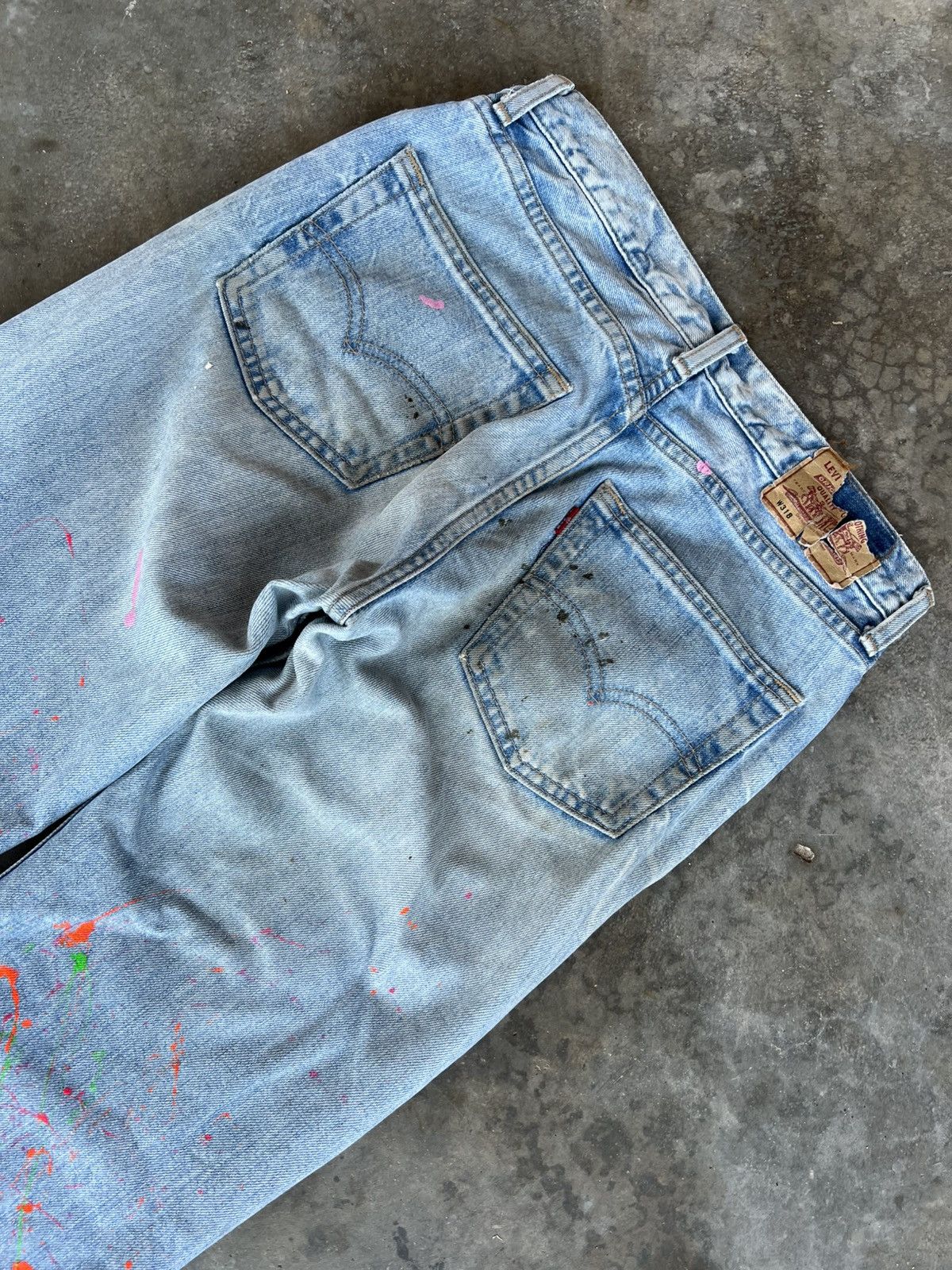 Japanese Brand × Levi's 🌈90’s Levis Painter Distress Jeans Size US 28 / EU 44 - 12 Thumbnail