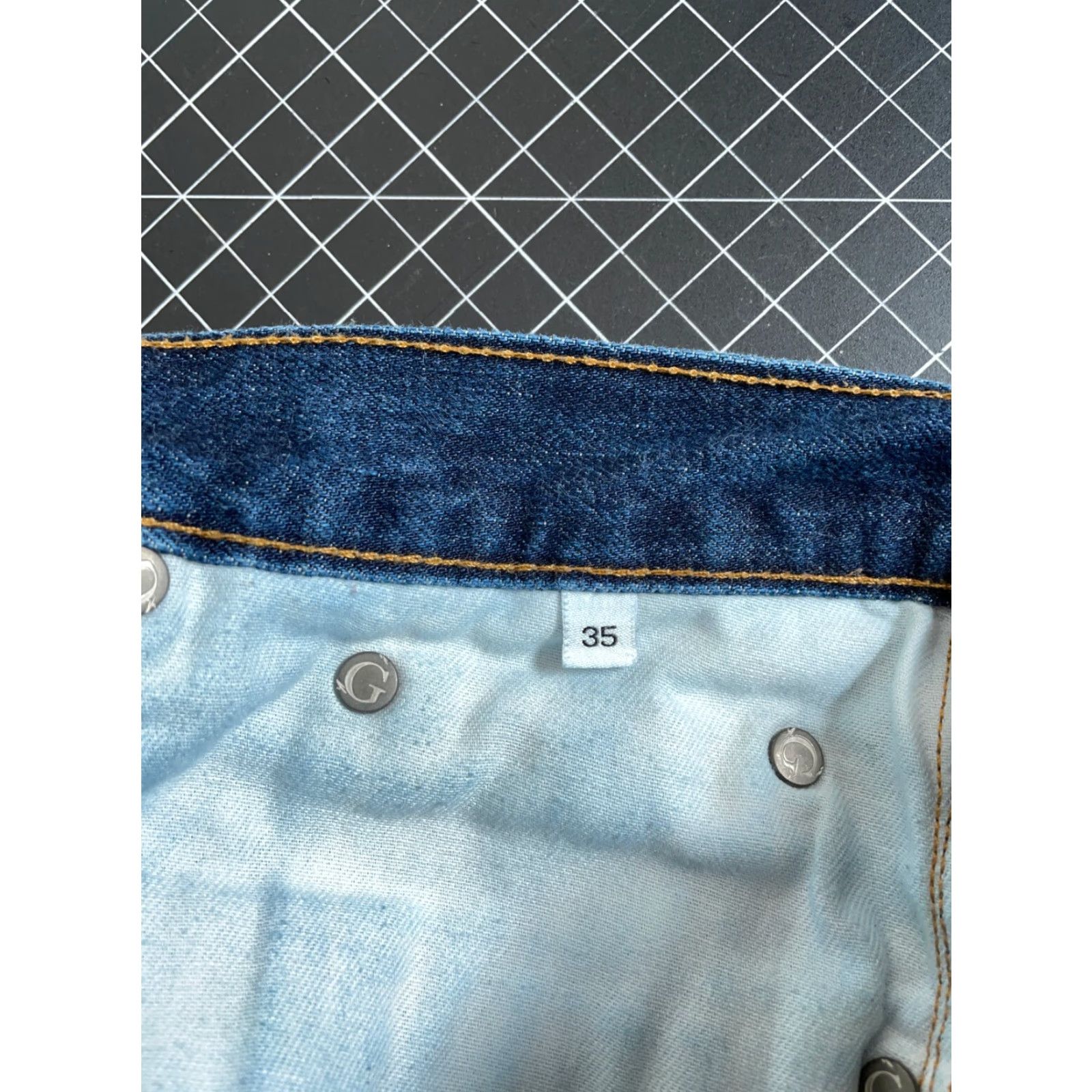 Gustin Gustin California Straight Leg Jeans Men's 32 x 33 Blue Raw Selvedge Denim 5-Pocket Straight Rise Mid Vintage: No Mens Size US 32 / EU 48 - 5 Thumbnail