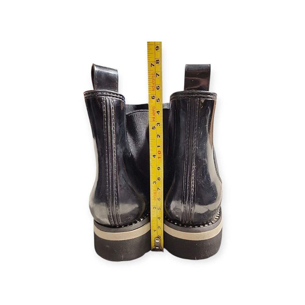 Naturalizer Naturalizer Women's Luna Chelsea Rain Boots‎ 8 Black Glossy Size US 8 / IT 38 - 7 Thumbnail