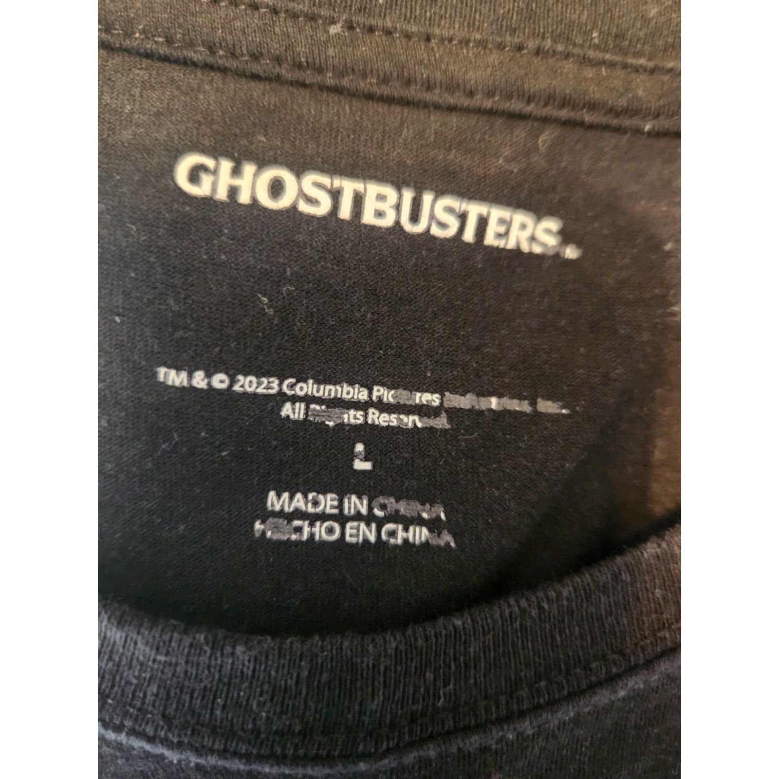 Vintage Womens Ghostbusters Don’t Cross The Streams Black T-shirt Size Large Size L / US 10 / IT 46 - 2 Thumbnail