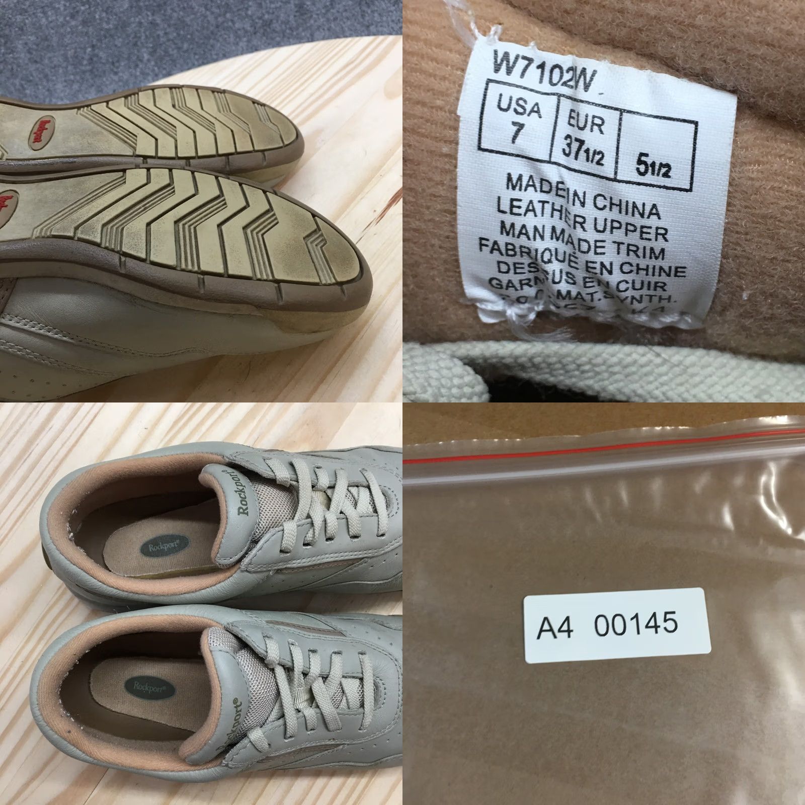 Rockport Rockport Sneaker Womens 7W Pro Walker Lace Up Casual Comfort Leather W7102W Size US 7 / IT 37 - 10 Thumbnail