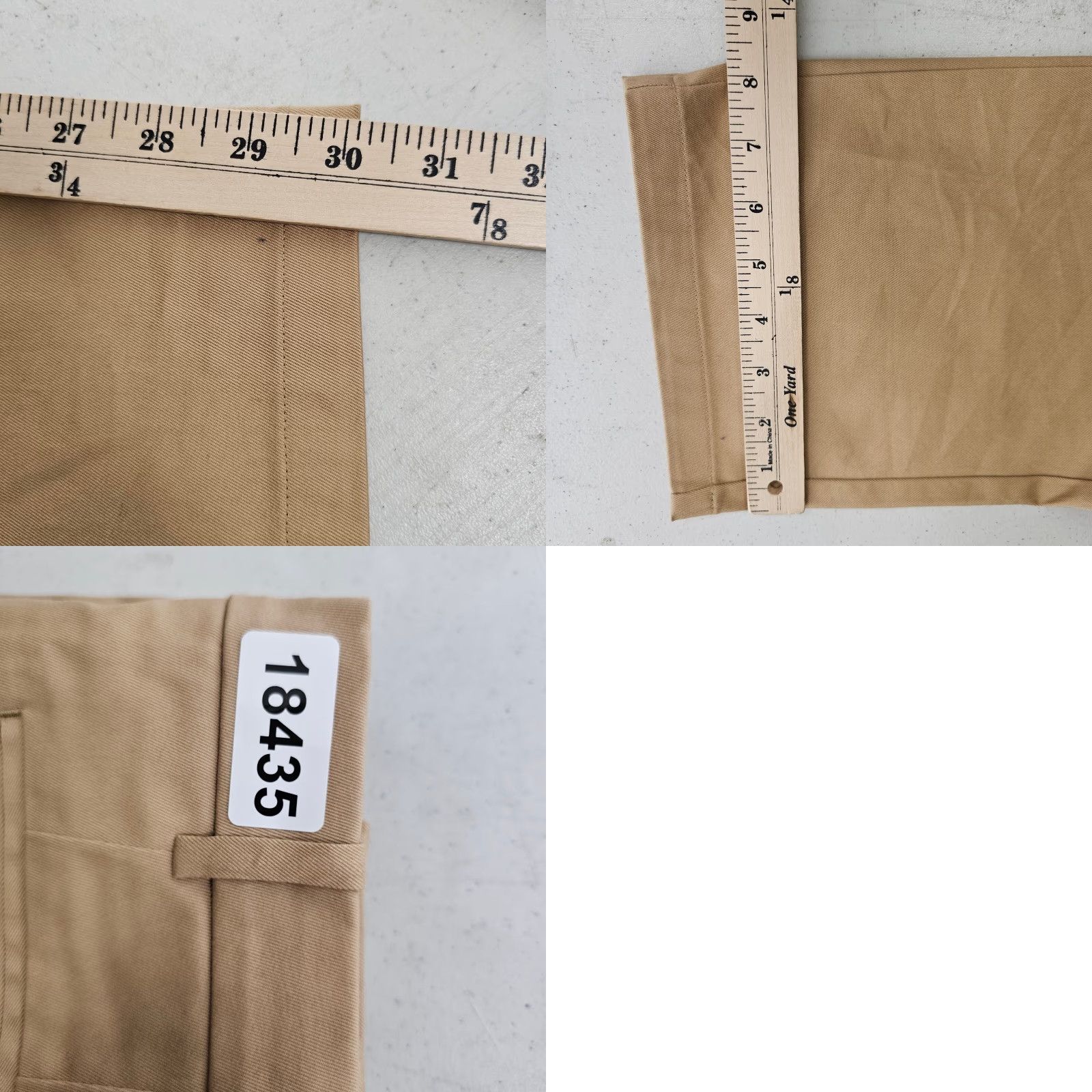 Vintage Hill City Pants Mens Slim Straight Cotton Blend 40x30 Brown 40x32 Tag Everyday Pant Chino Stretch Comfortable Size US 40 / EU 56 - 9 Thumbnail