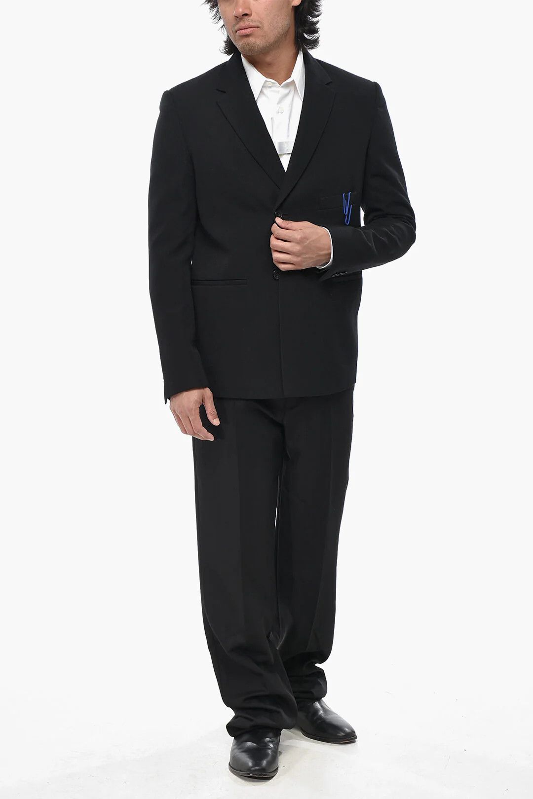 Off-White og1mm0426 Virgin Wool Blazer in Black Size US M / EU 48-50 / 2 - 4 Thumbnail