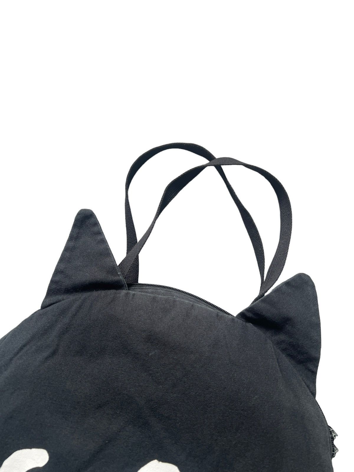 Issey Miyake Ne-Net Cat Head Canvas Zipper Tote Bag Size ONE SIZE - 2 Thumbnail