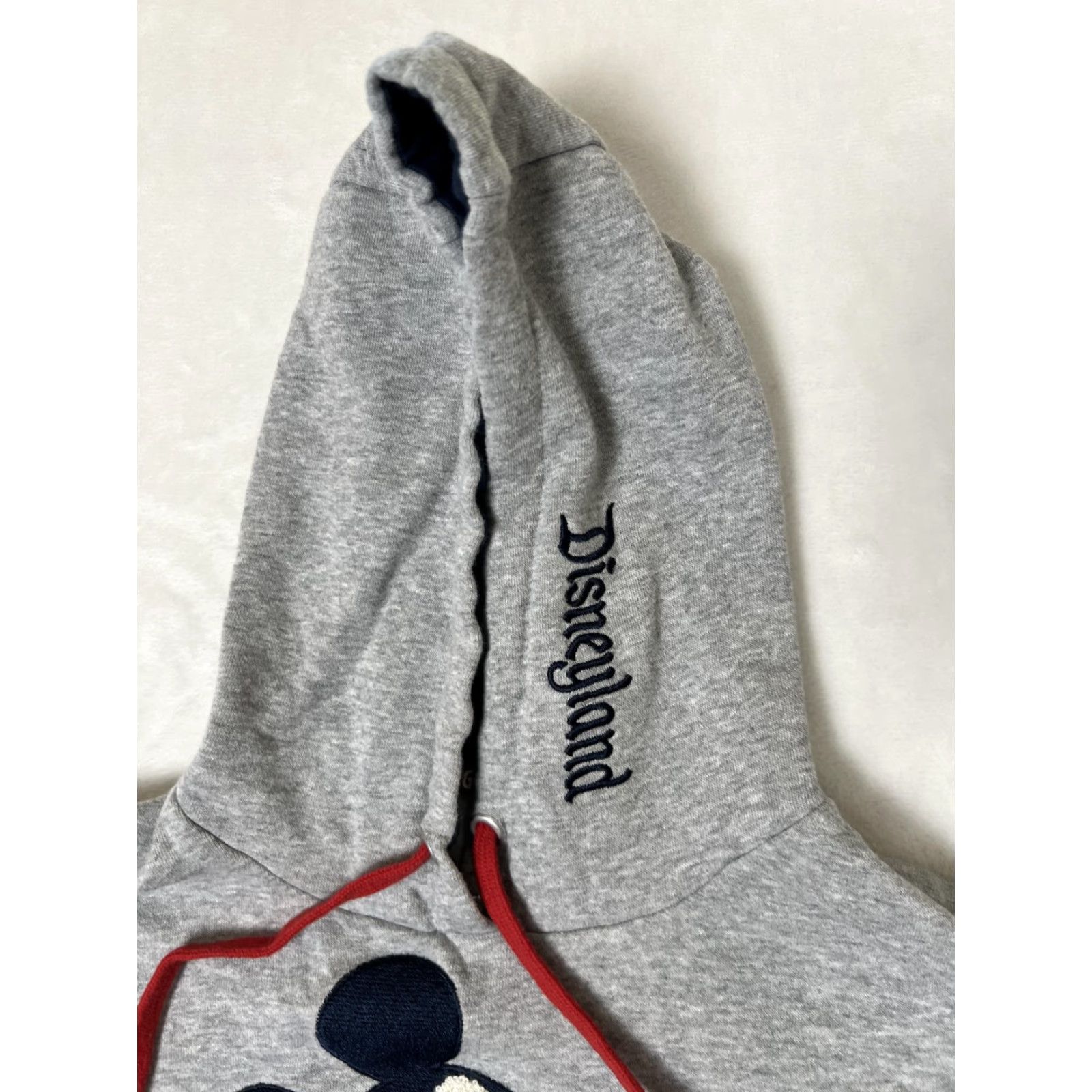 Disney Disney Hoodie Mickey Mouse Mens XS Gray Disneyland Embroidered Fleece Pullover Size US XS / EU 42 / 0 - 3 Thumbnail