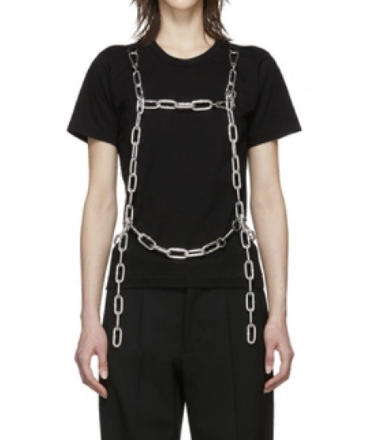 Comme des Garcons × Japanese Brand 🔥 Comme des Garçons Harness Chain Tee Top Size US XS / EU 42 / 0 - 1 Thumbnail