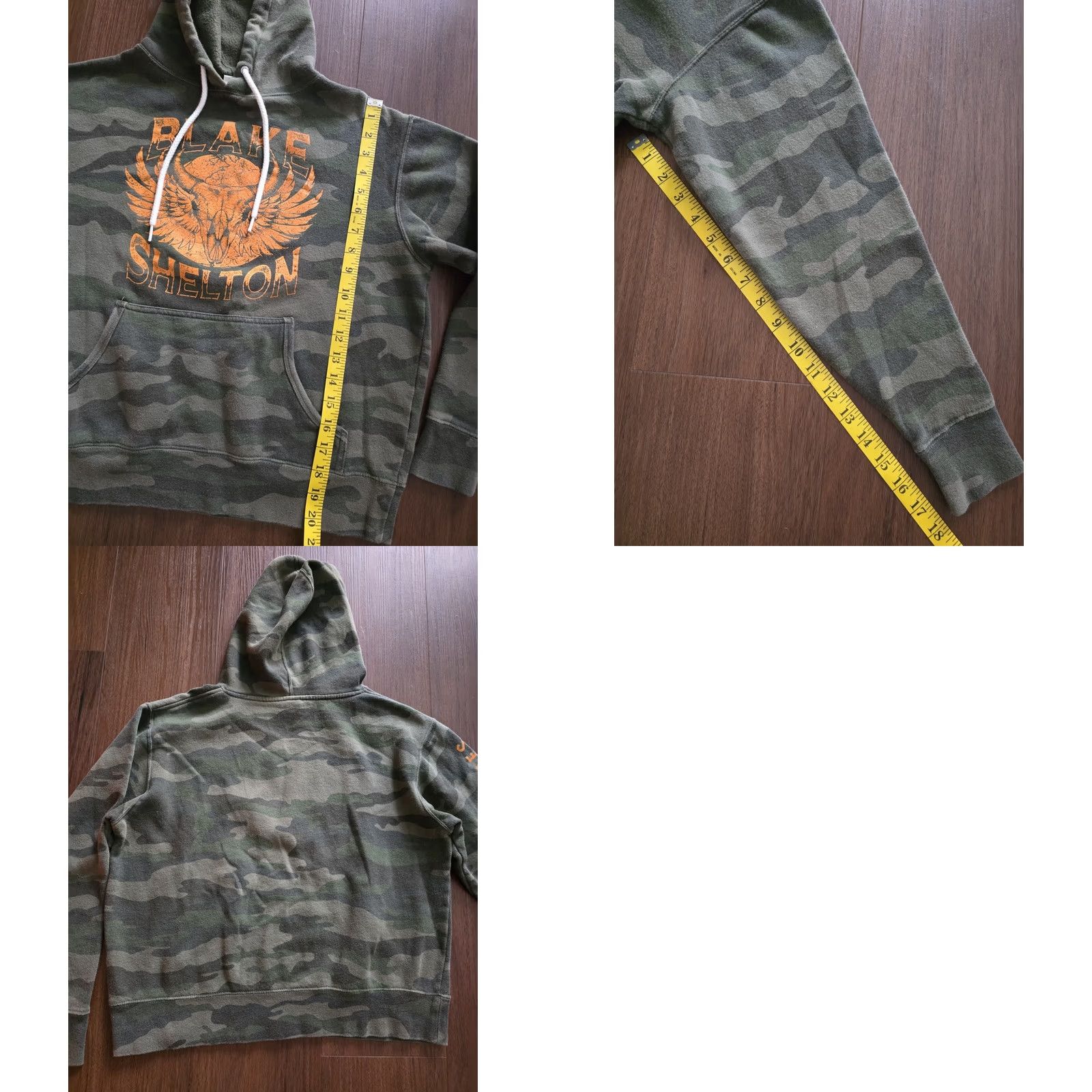 Vintage VINTAGE Blake Shelton HOODIE CONCERT Camouflage Shirt? Size US S / EU 44-46 / 1 - 8 Thumbnail