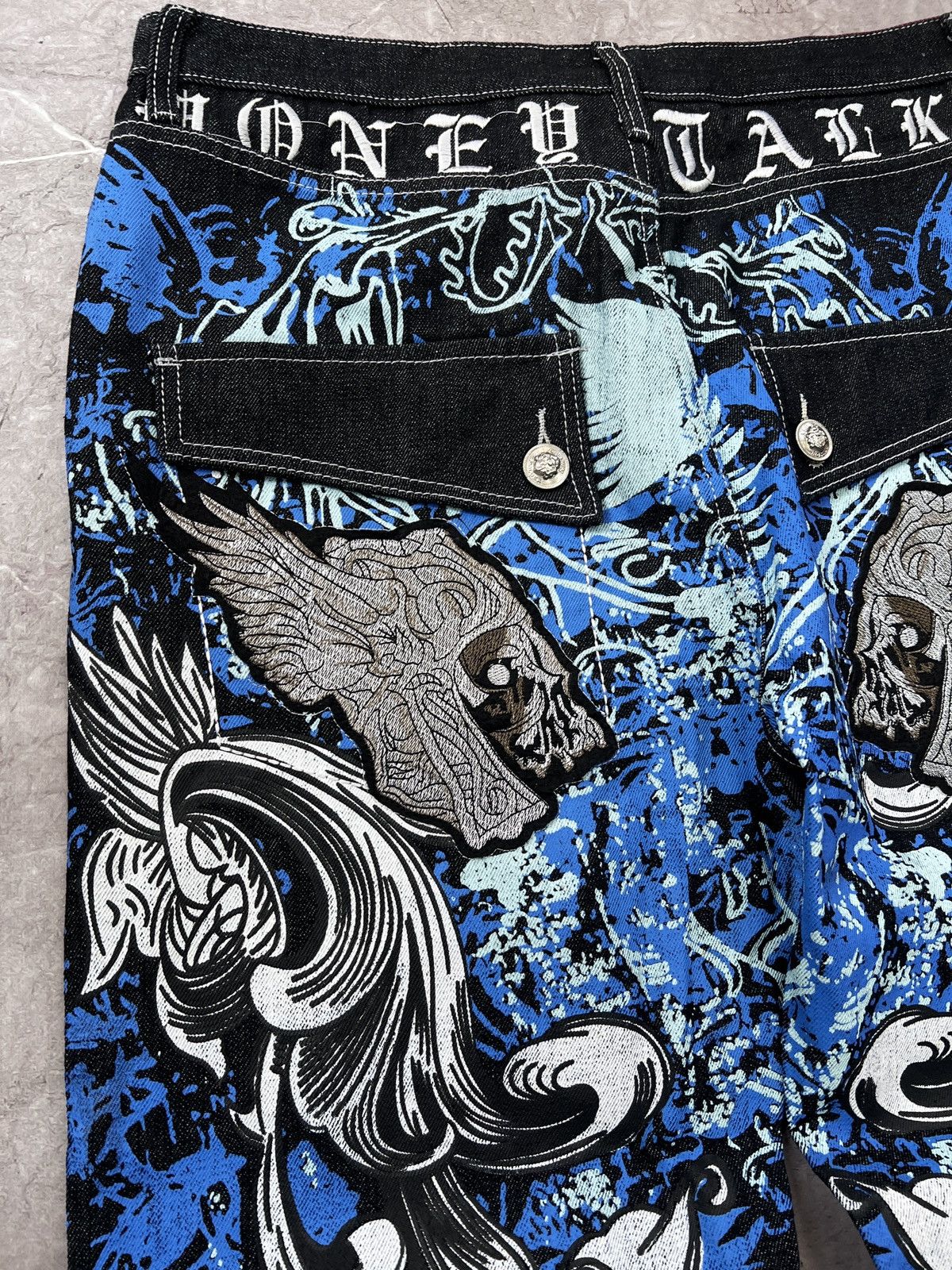 Karl Kani × Wu-Tang Clan Vintage rap wide leg Coogi style rap pants jeans skater Size US 36 / EU 52 - 8 Thumbnail