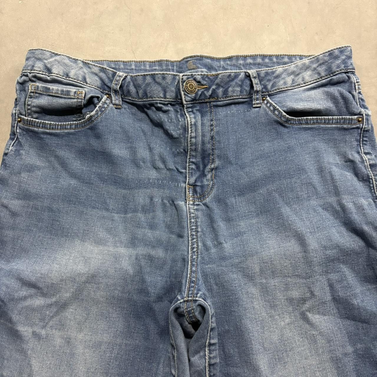 Vintage Crazy Vintage Y2K/2000s Baggy Flared Skater Style Medium Wash Denim Jeans! Size US 36 / EU 52 - 2 Thumbnail