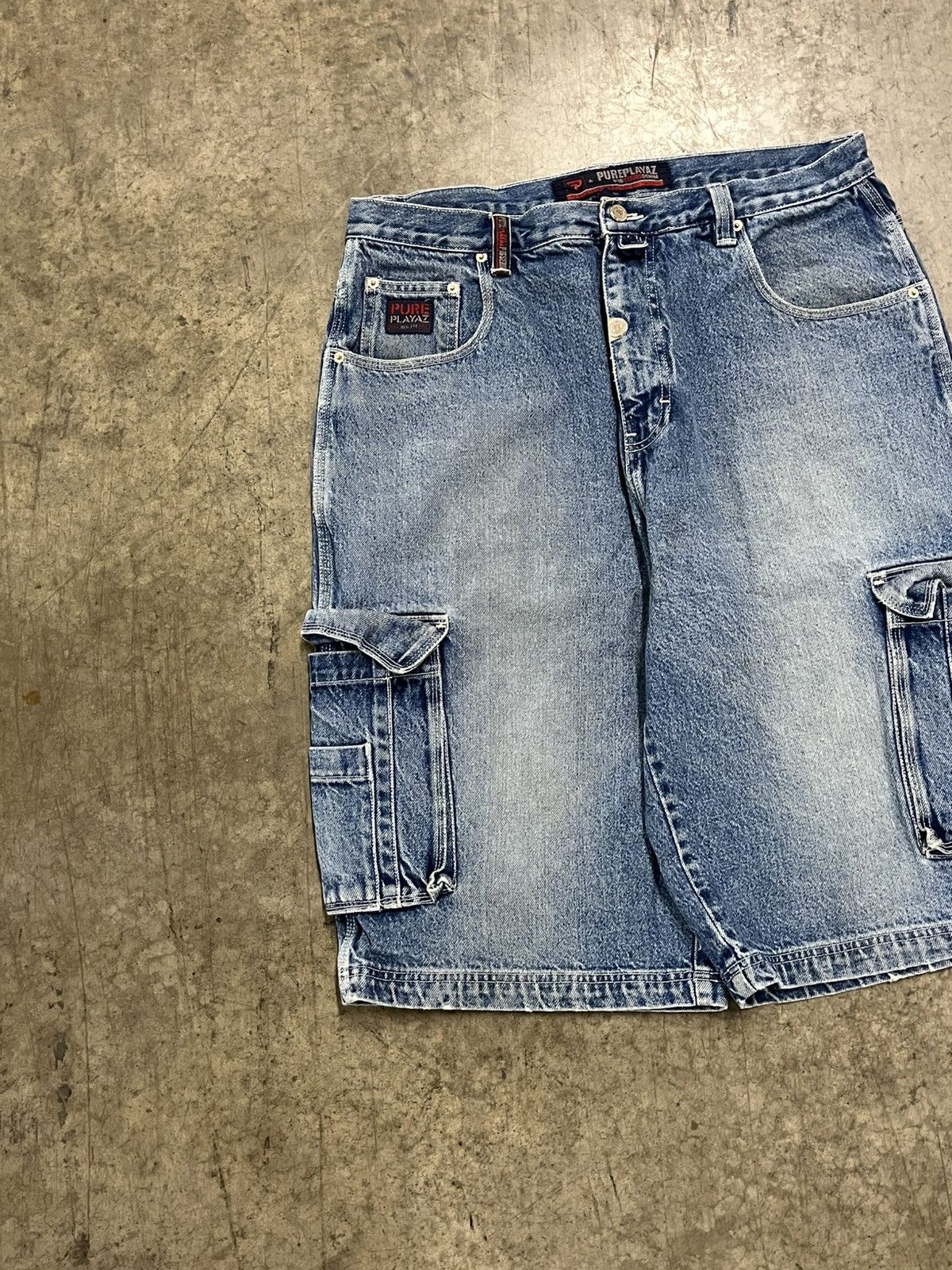 JNCO × Vintage Y2K pure playz baggy jorts carpenter cargo skater hype rare Size US 36 / EU 52 - 7 Thumbnail