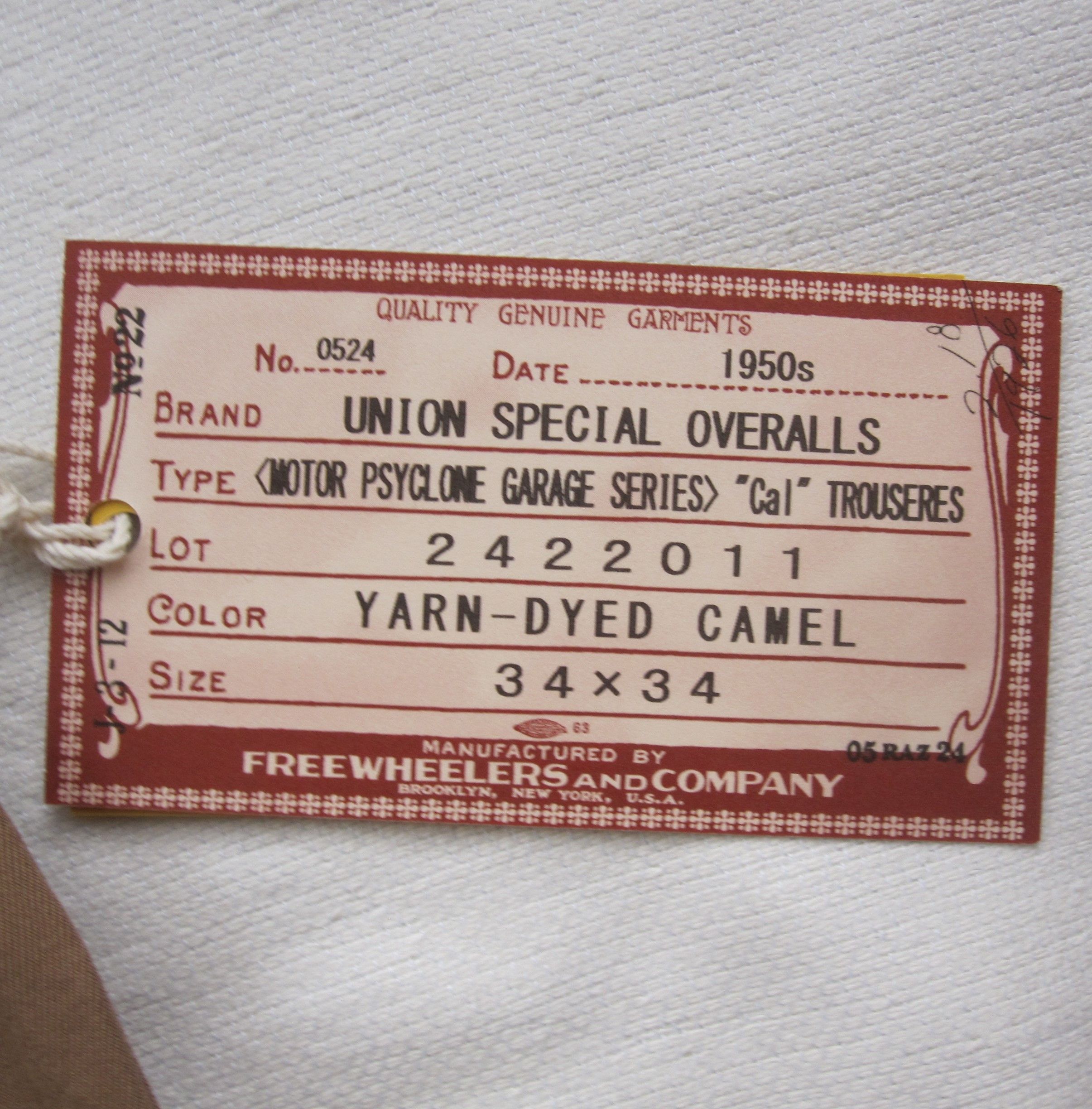 Freewheelers “Cal” TROUSERS Size US 34 / EU 50 - 13 Thumbnail